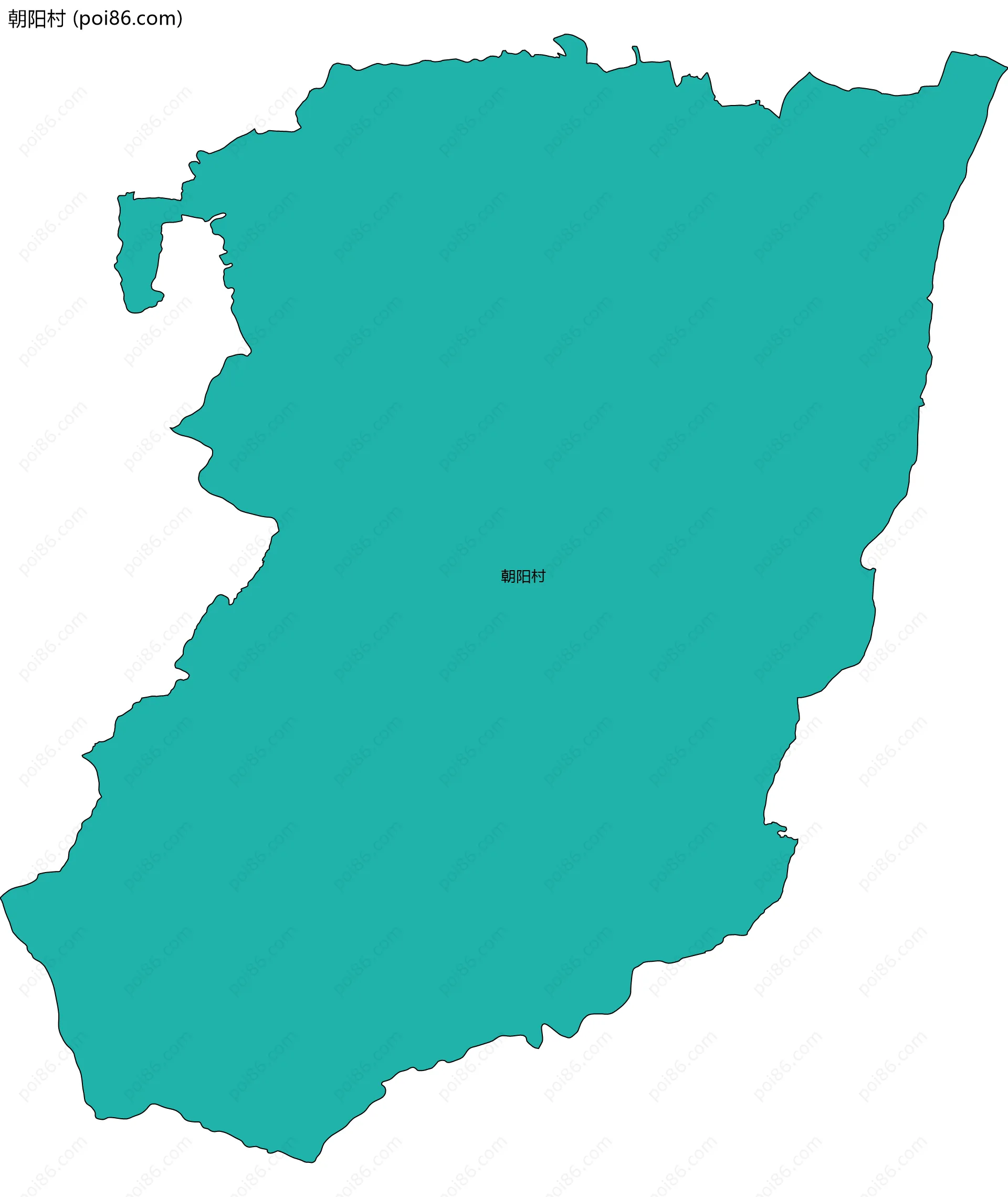 朝阳村边界地图