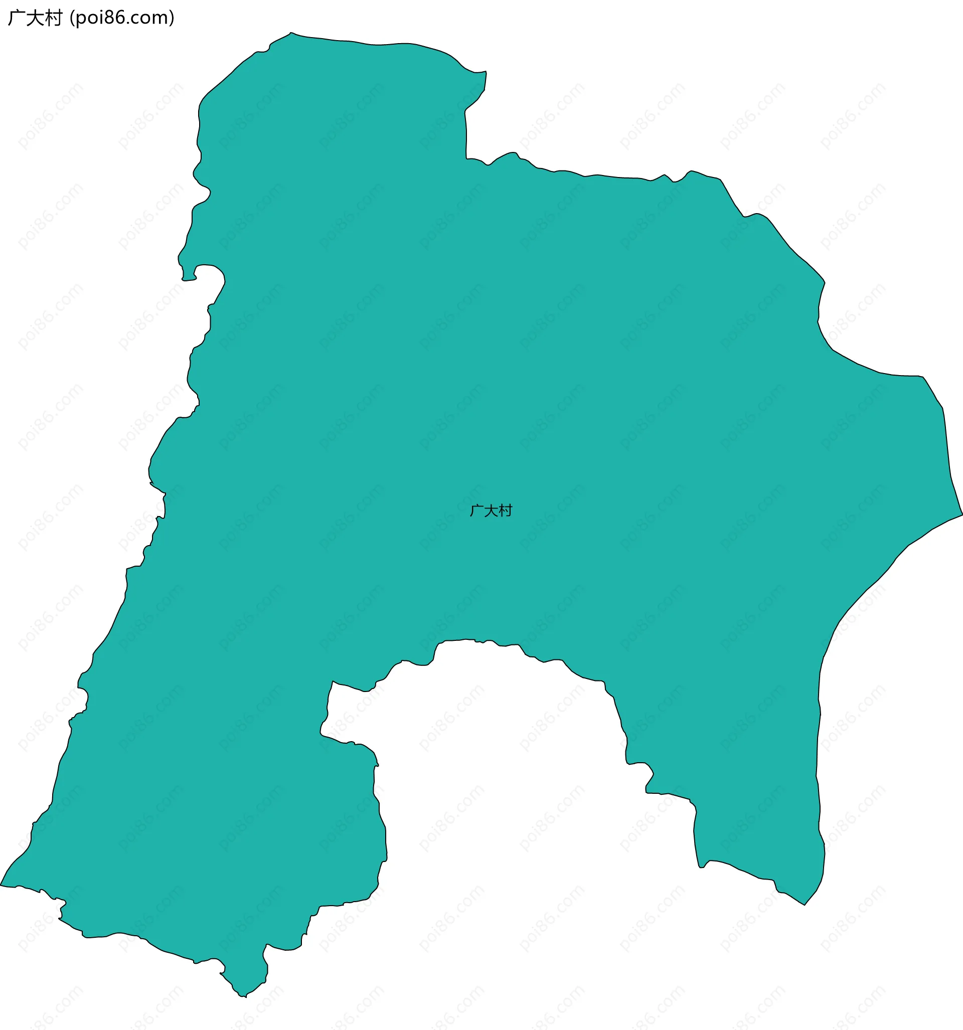 广大村边界地图