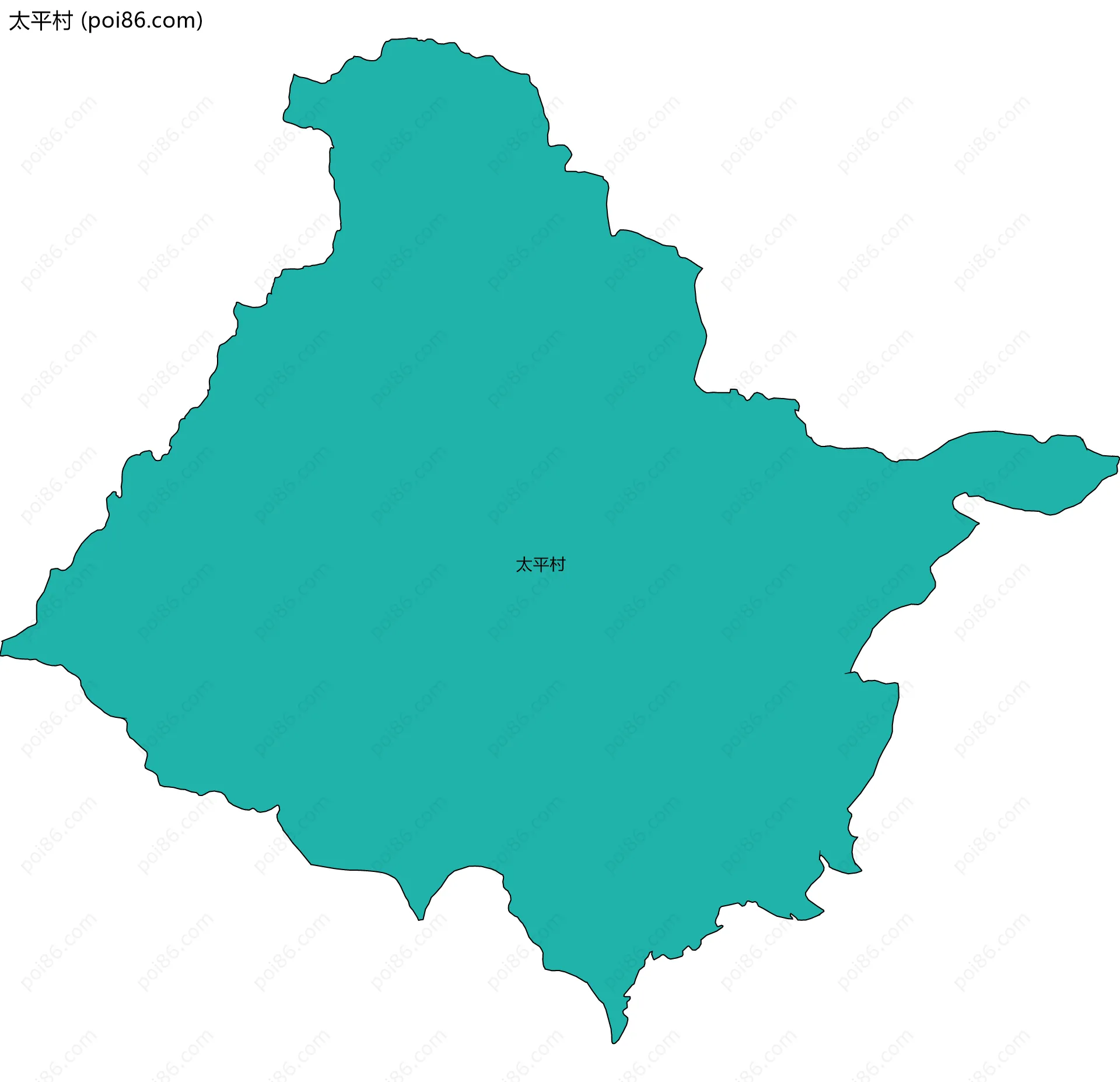 太平村边界地图