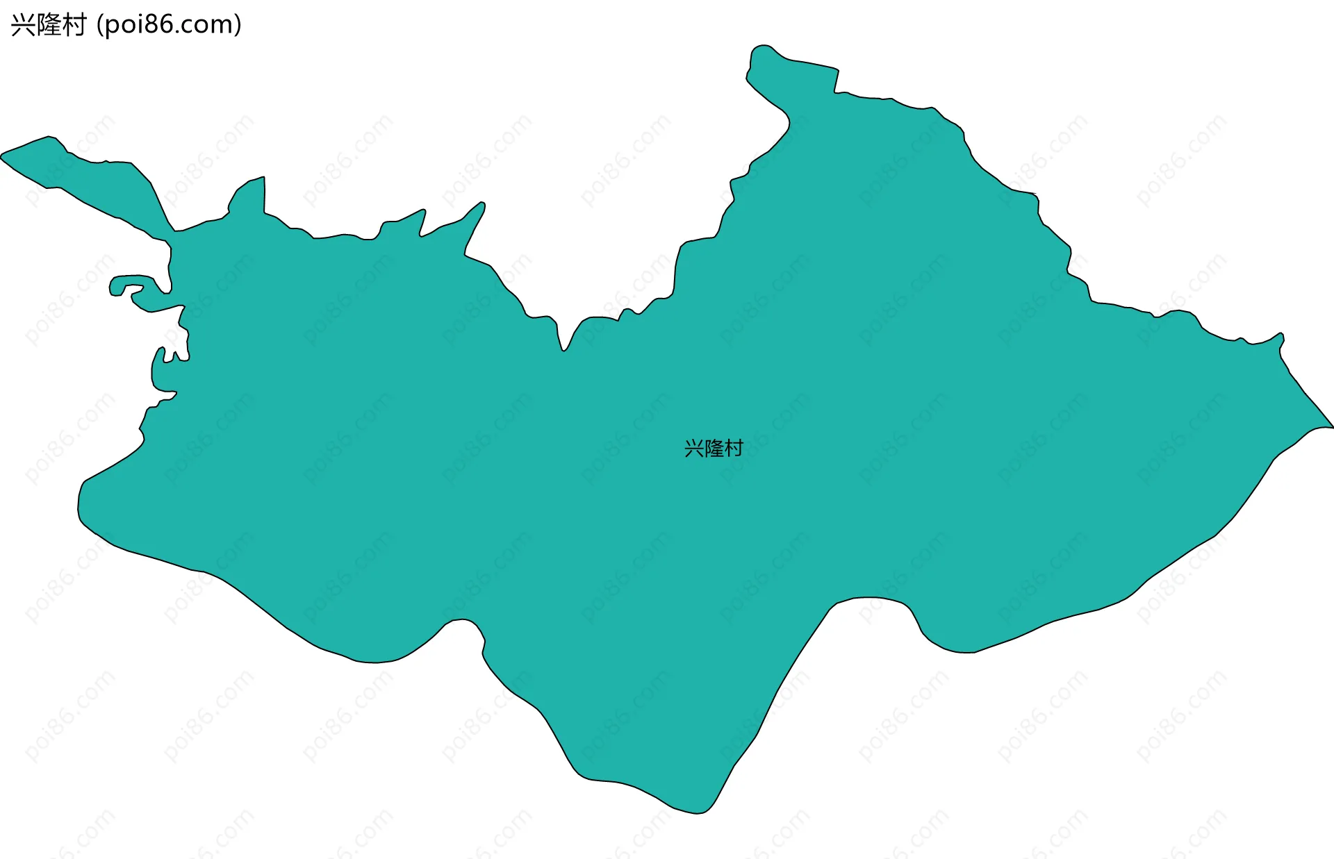 兴隆村边界地图