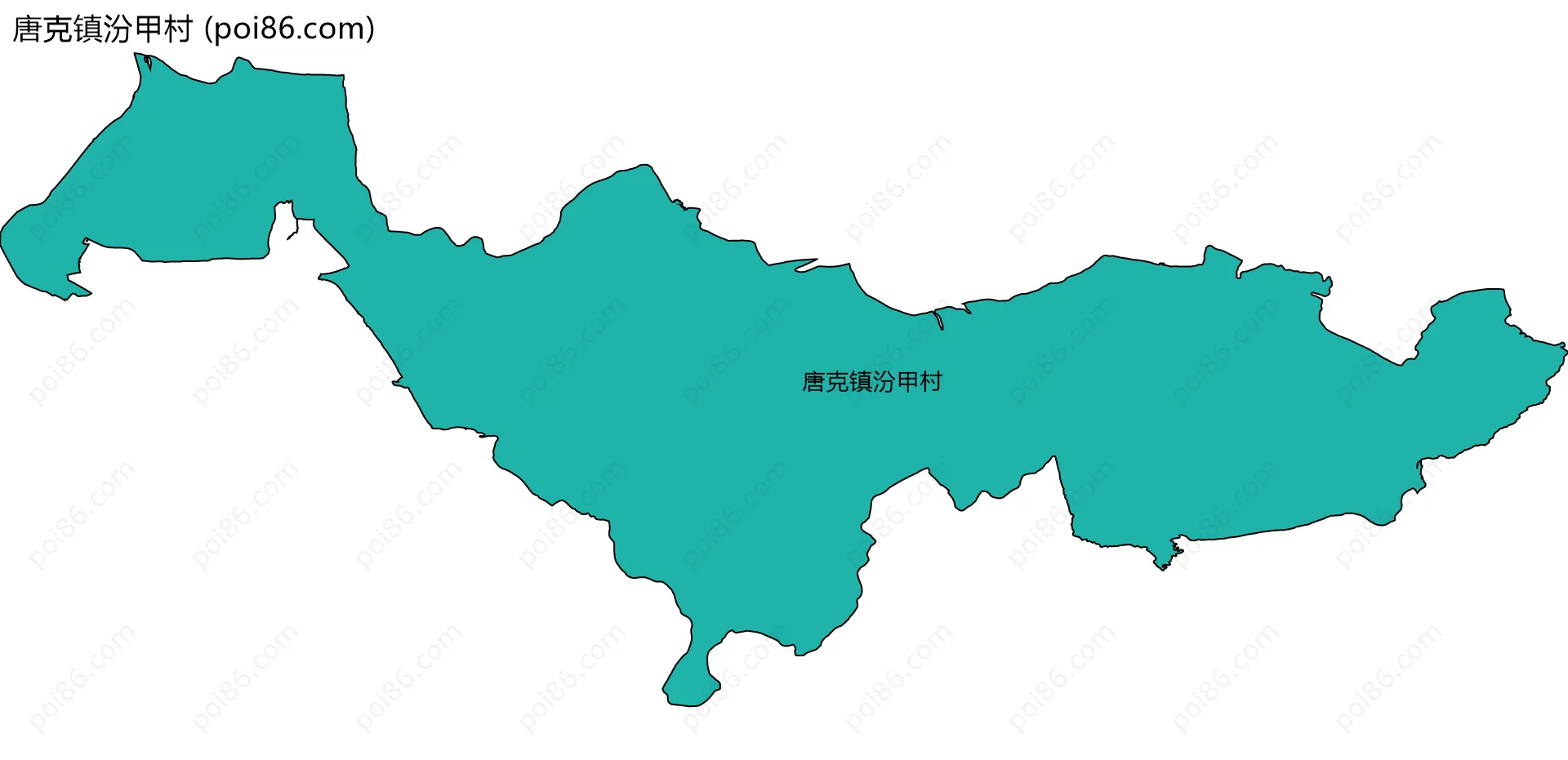 唐克镇汾甲村边界地图