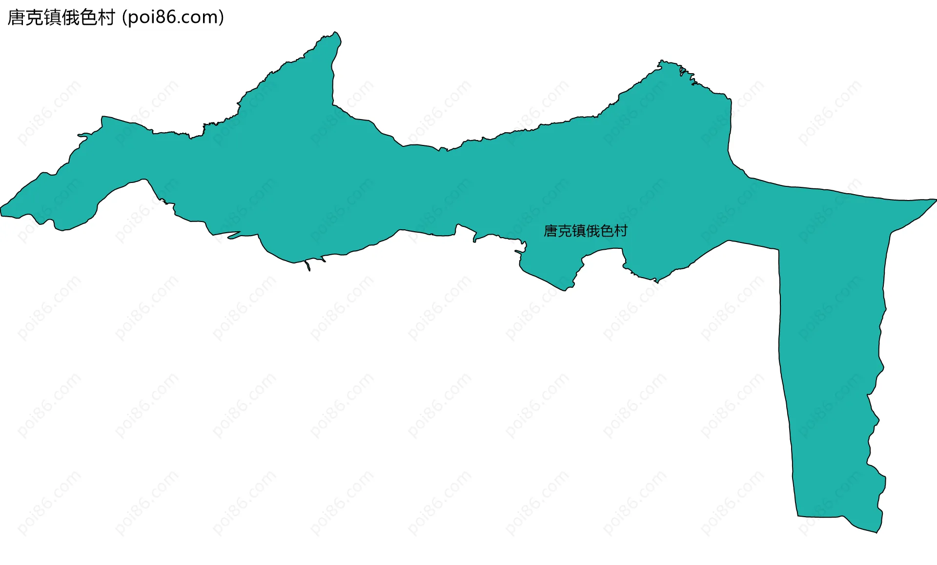 唐克镇俄色村边界地图