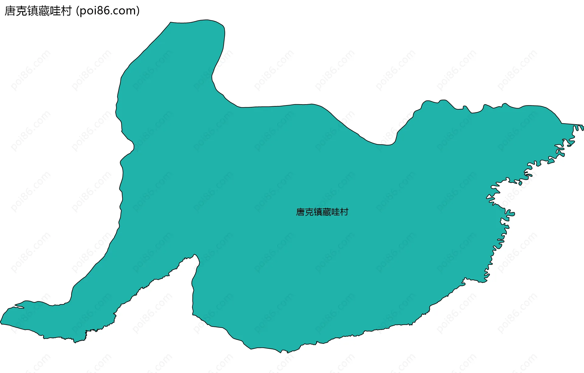 唐克镇藏哇村边界地图