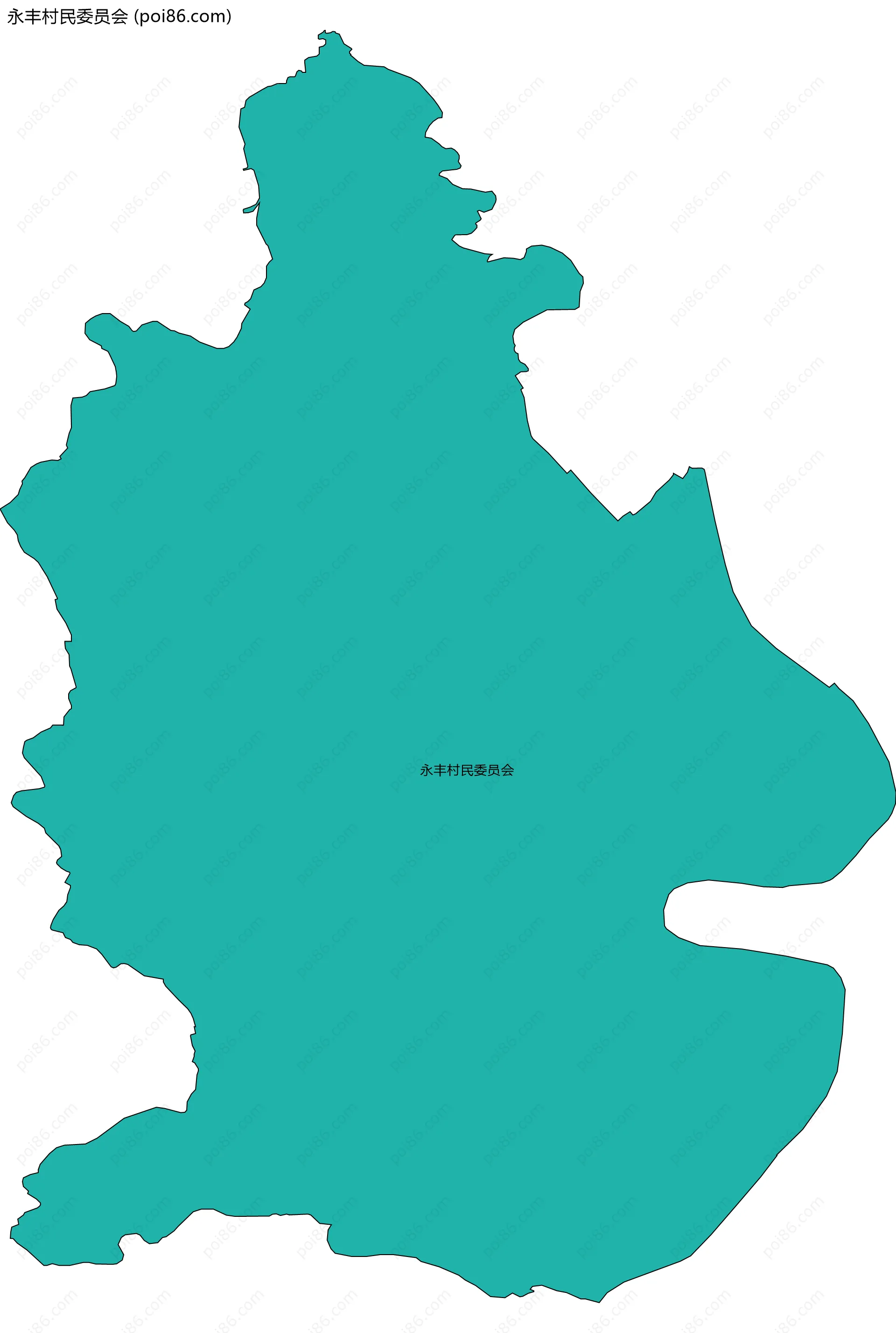 永丰村民委员会边界地图