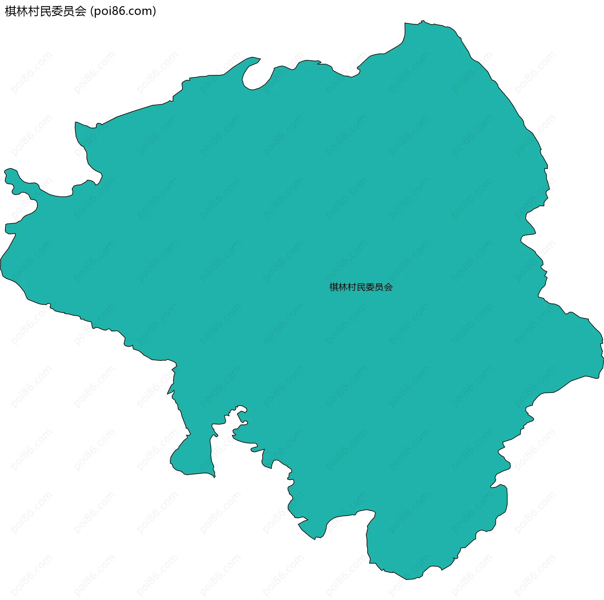 棋林村民委员会边界地图