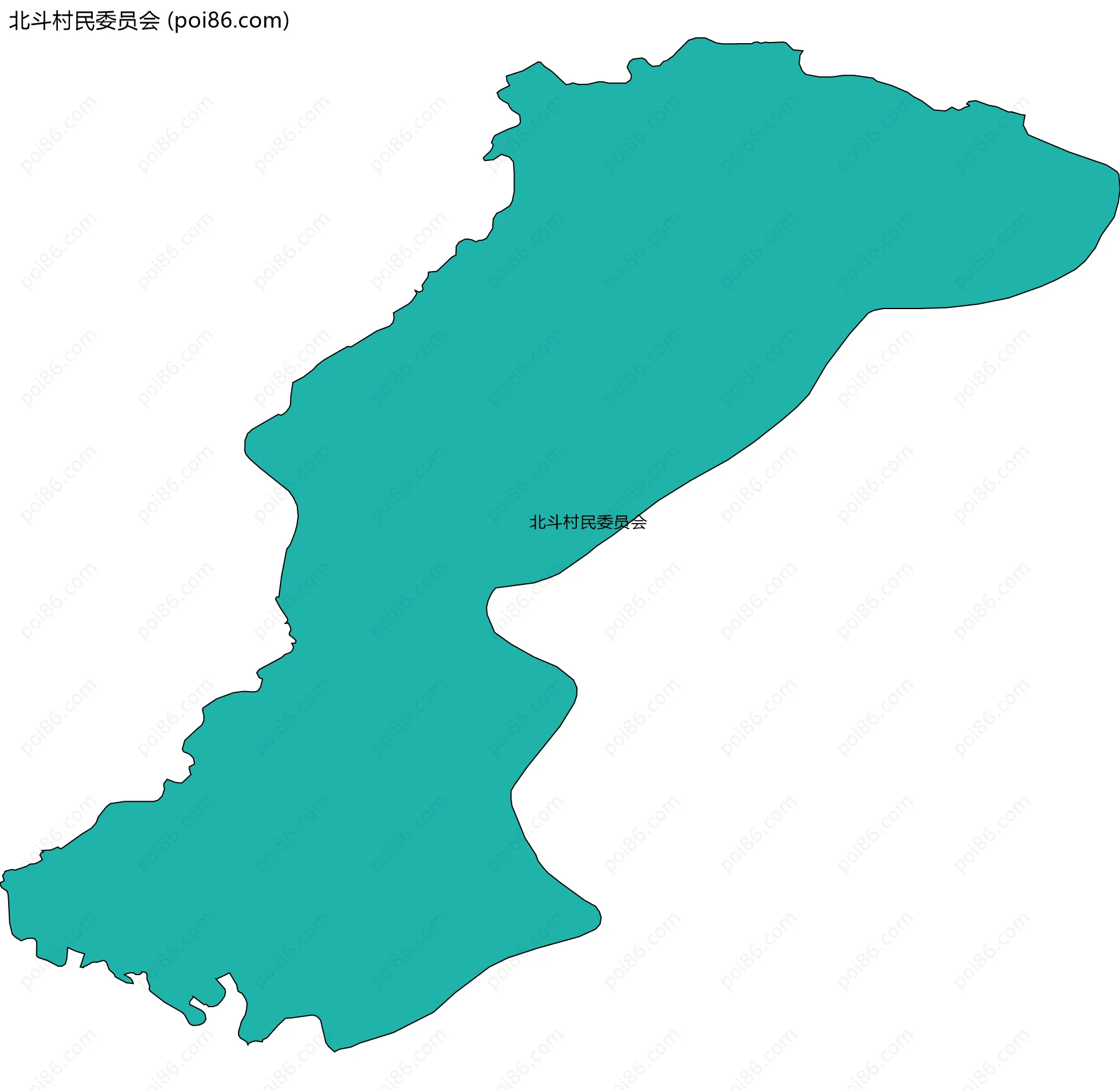 北斗村民委员会边界地图