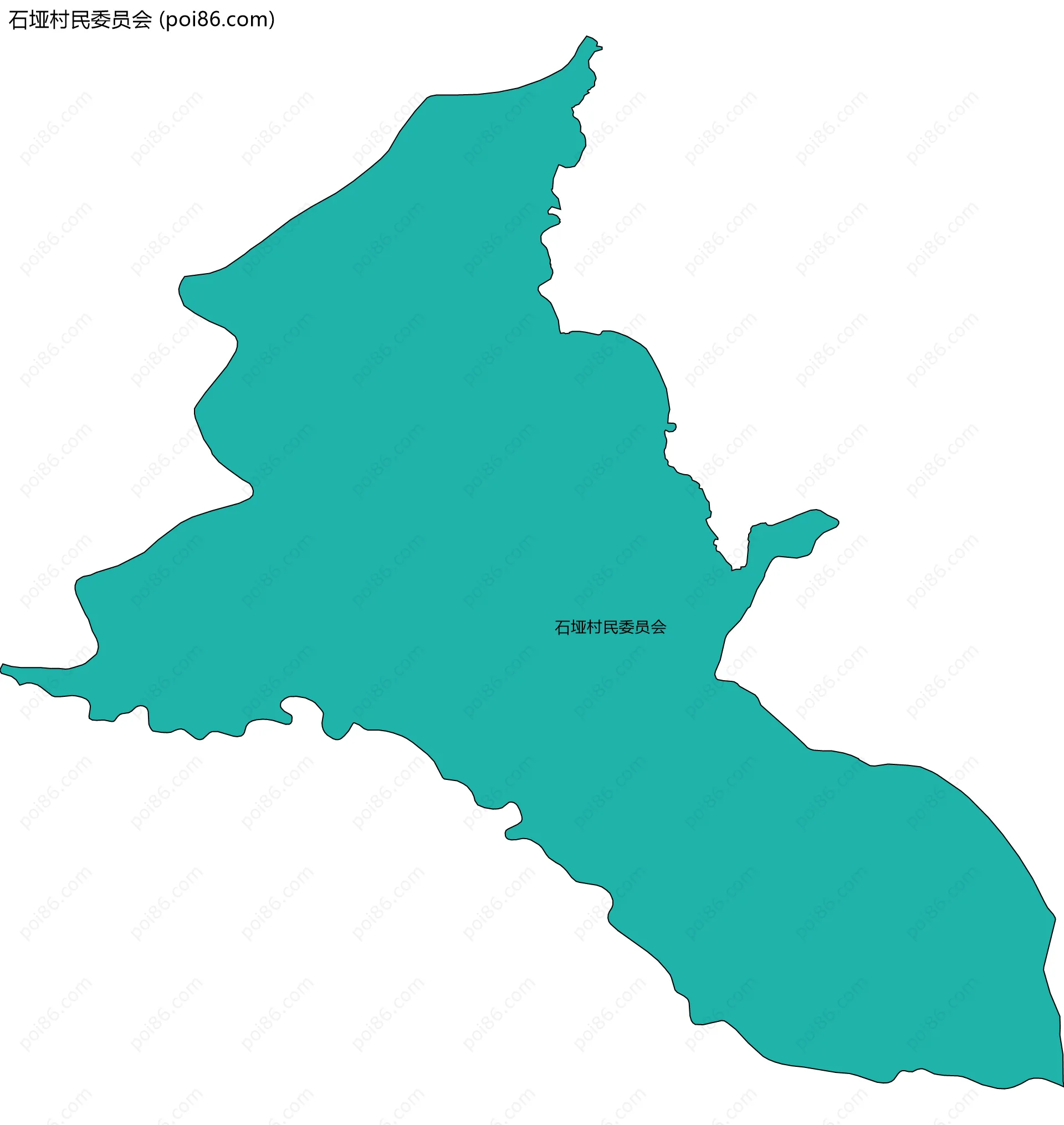 石垭村民委员会边界地图