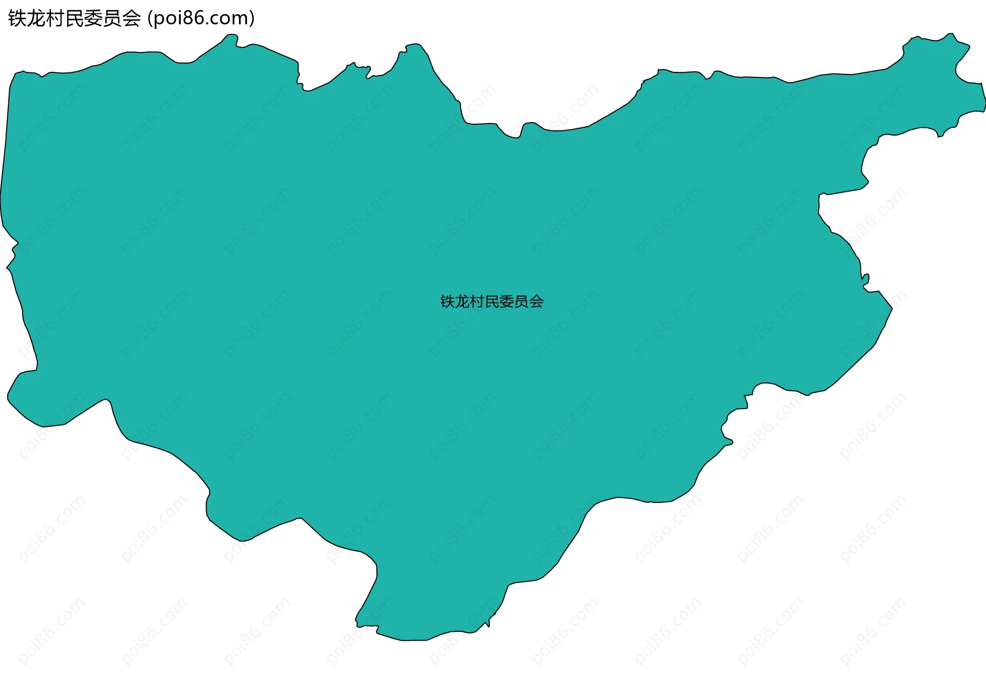 铁龙村民委员会边界地图