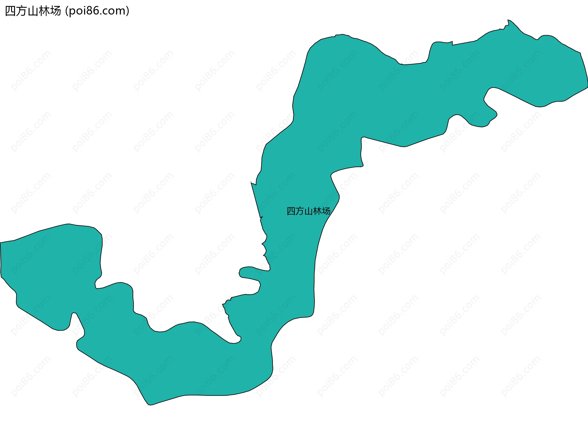 四方山林场边界地图
