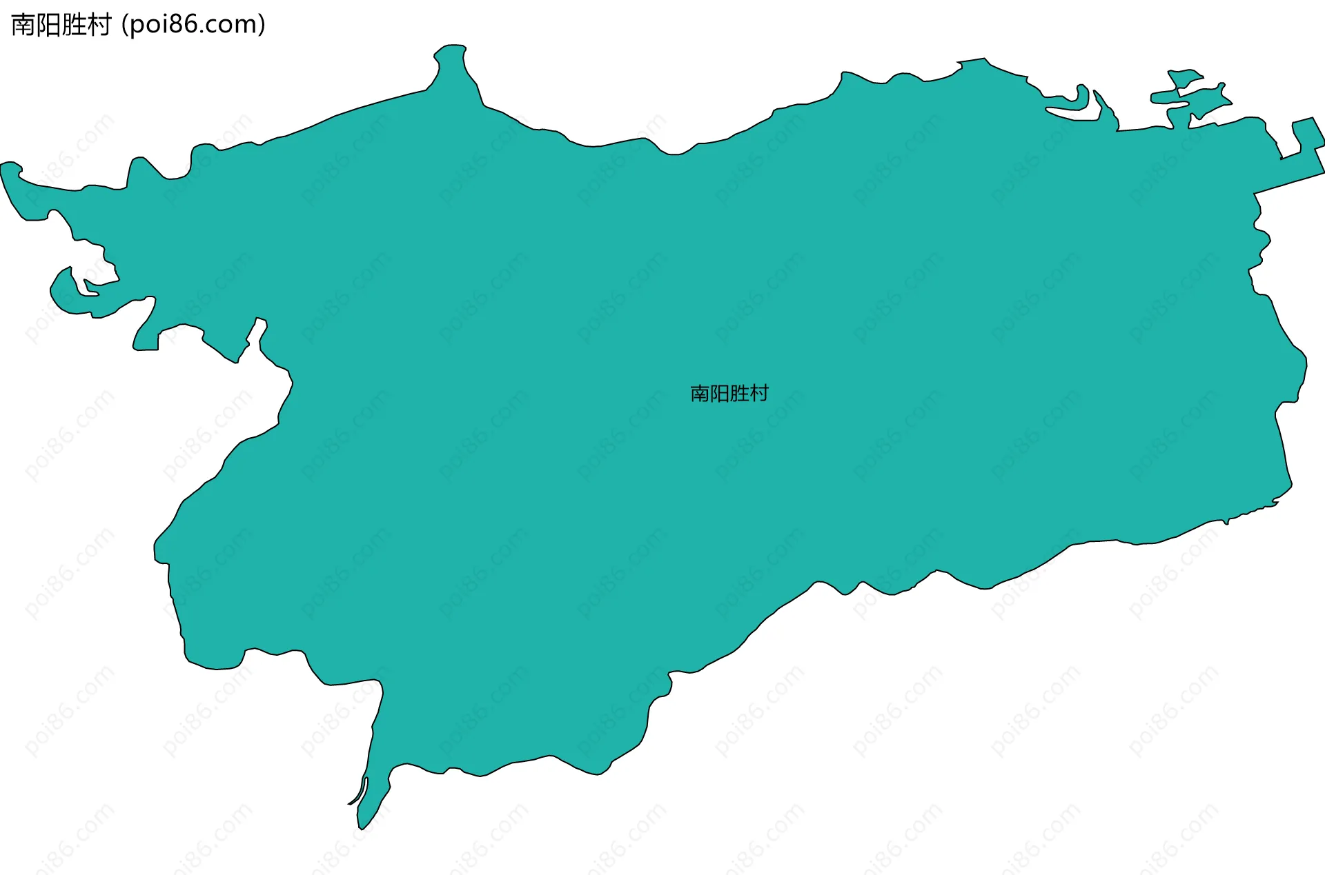 南阳胜村边界地图