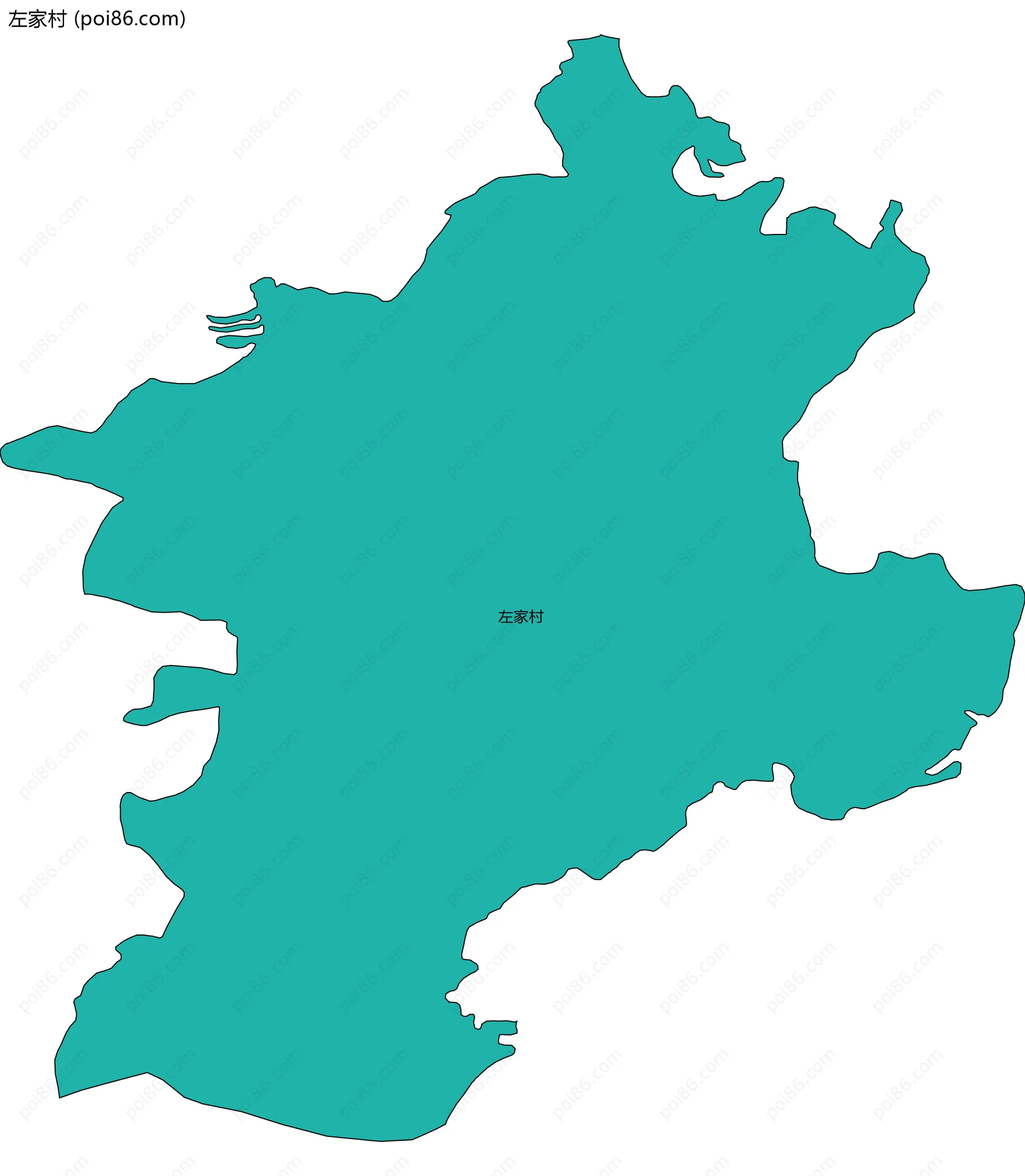 左家村边界地图
