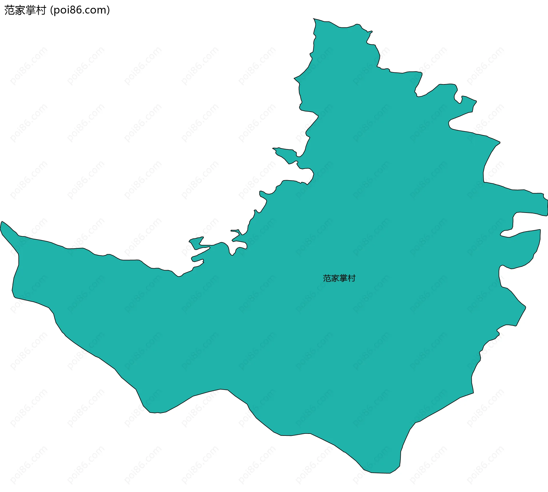 范家掌村边界地图