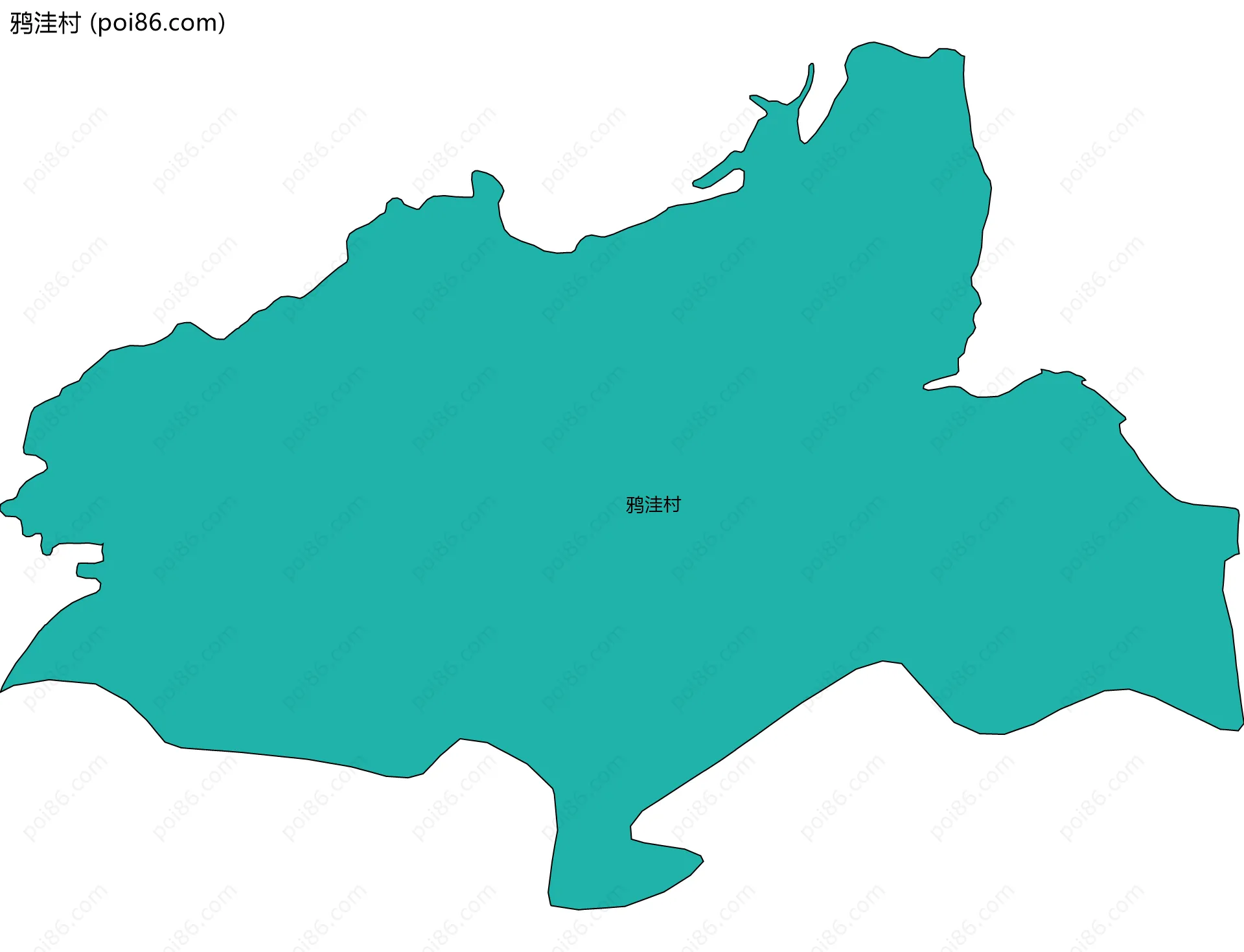 鸦洼村边界地图