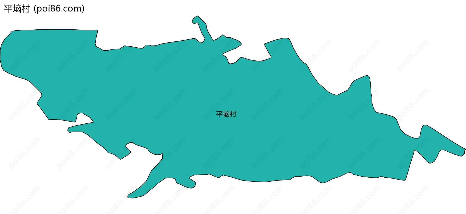 平垴村边界地图