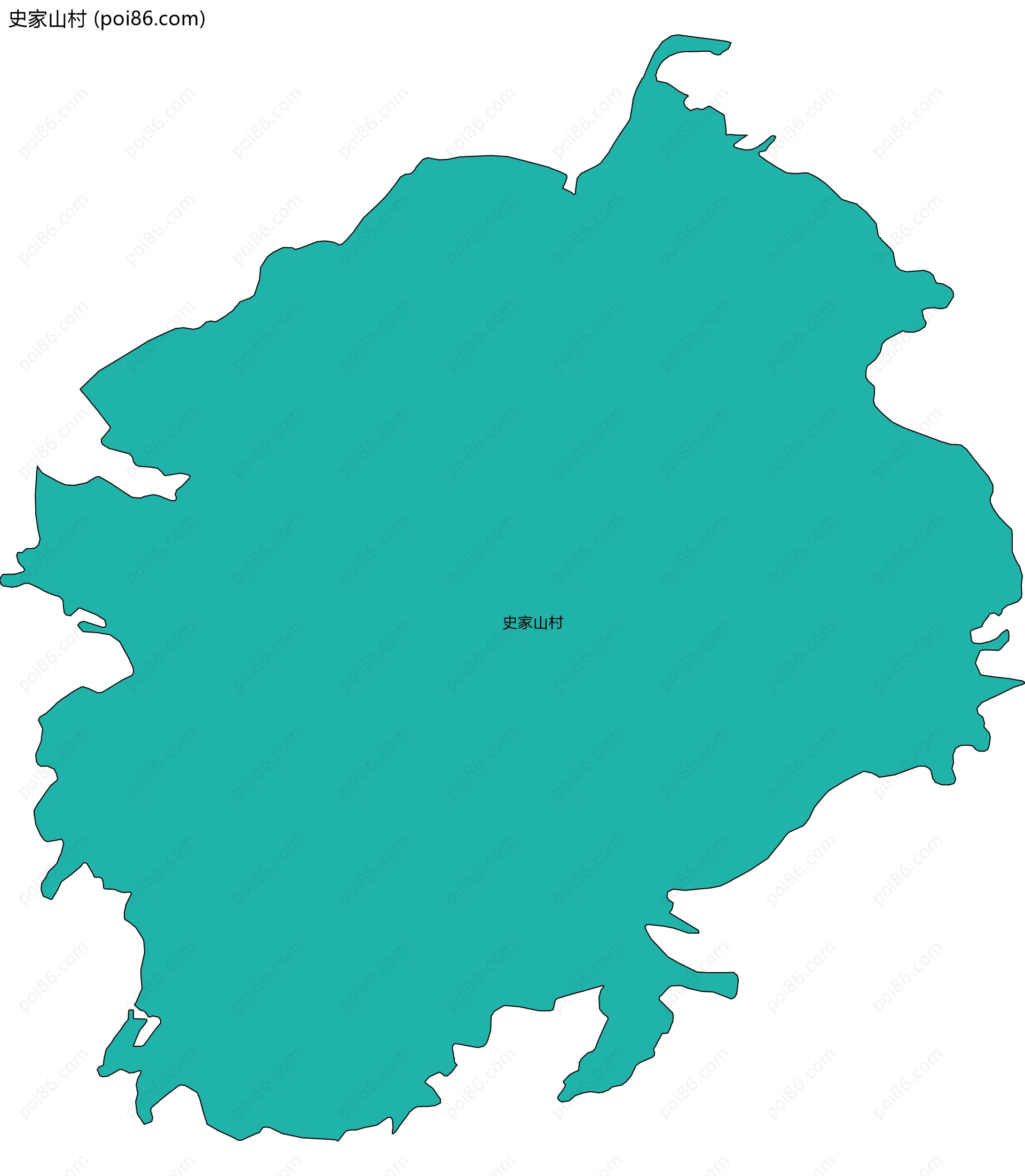 史家山村边界地图