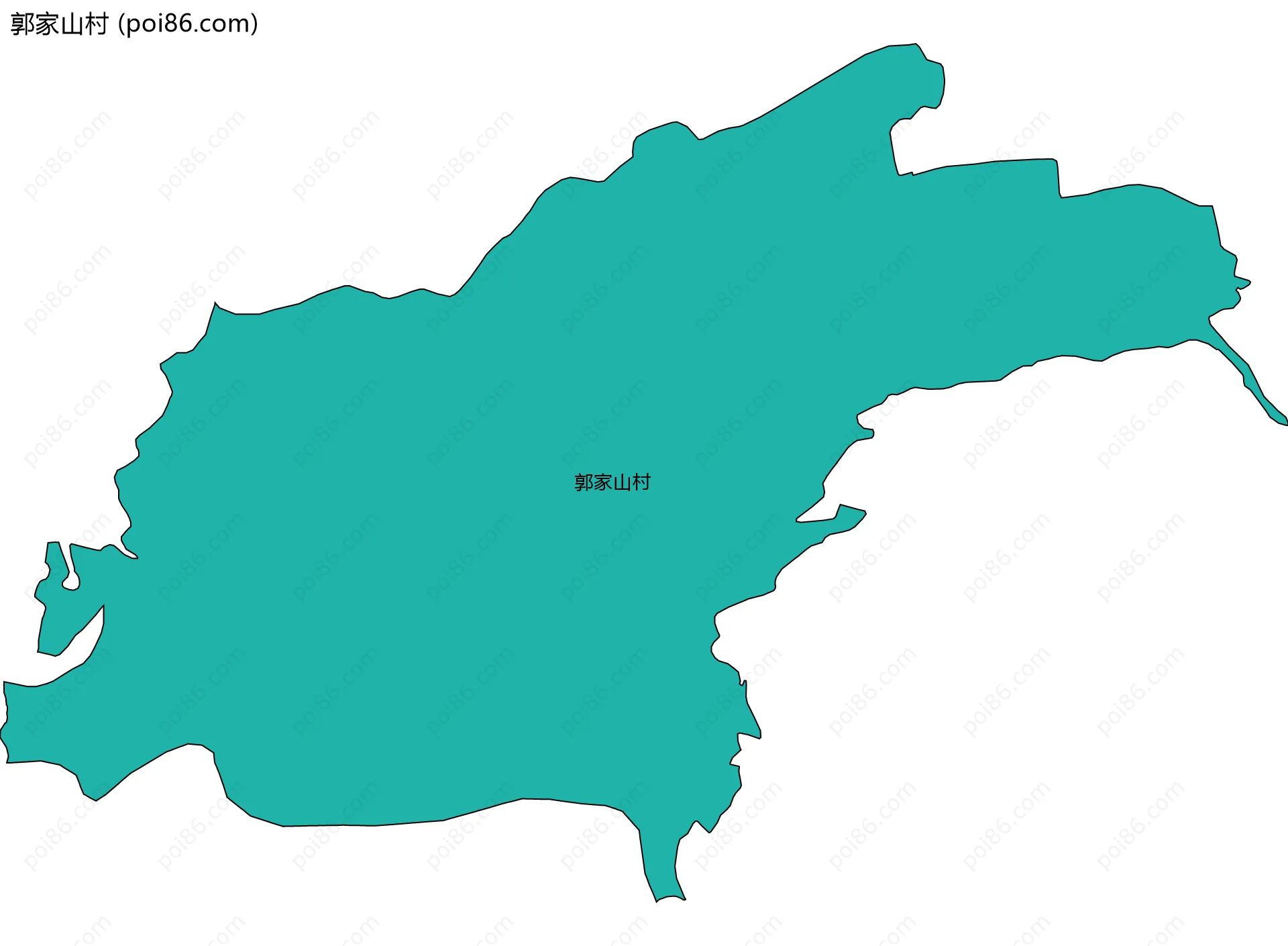郭家山村边界地图