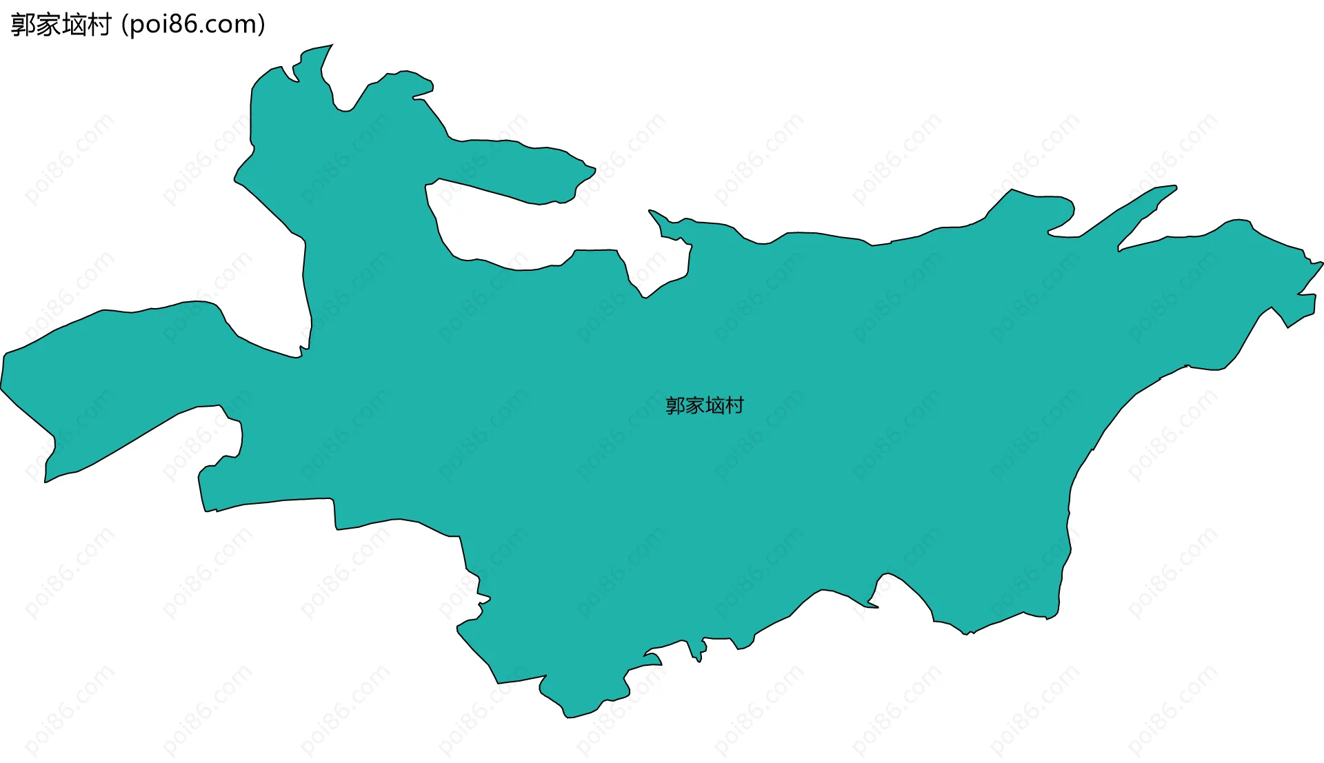 郭家垴村边界地图