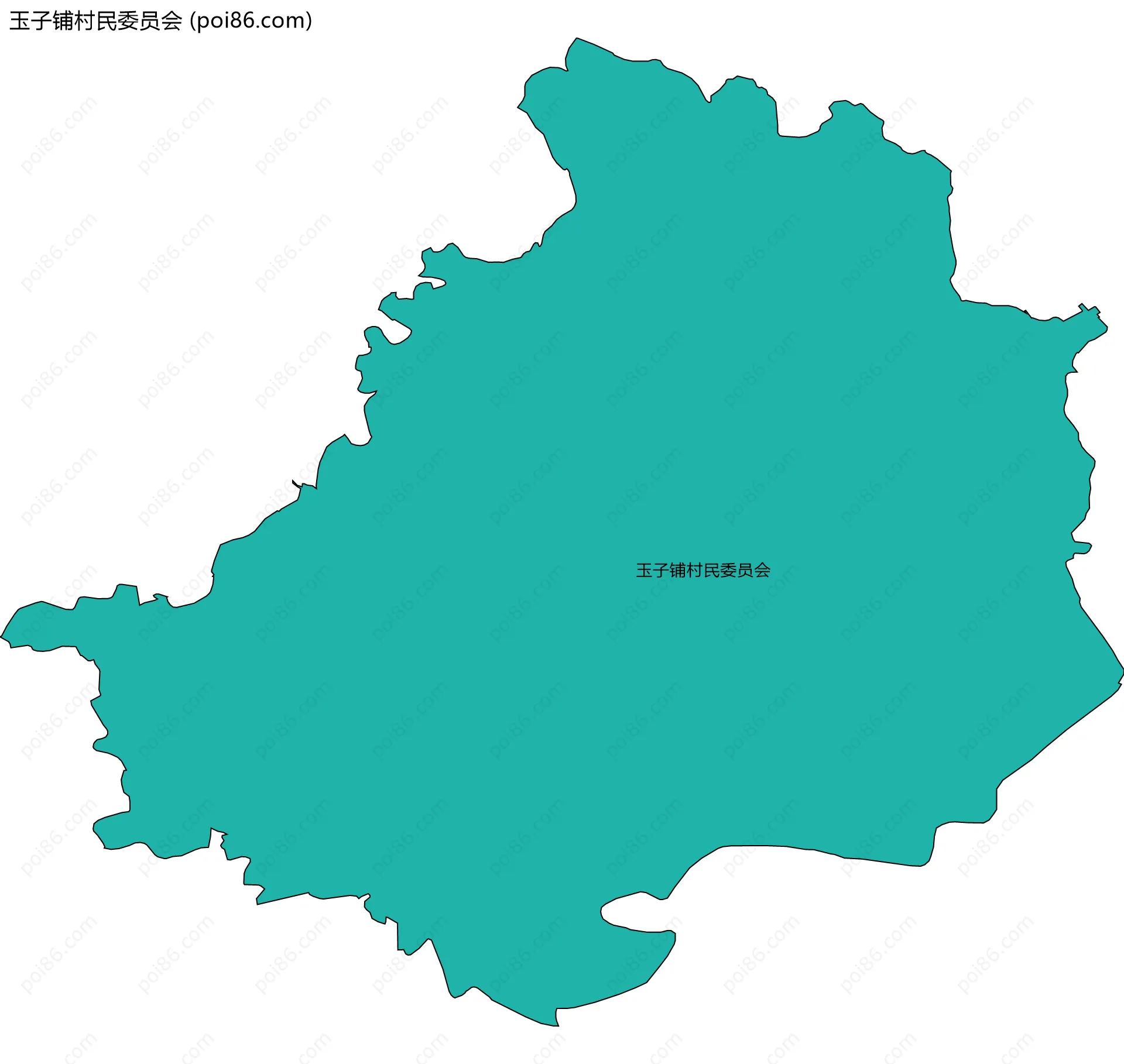 玉子铺村民委员会边界地图