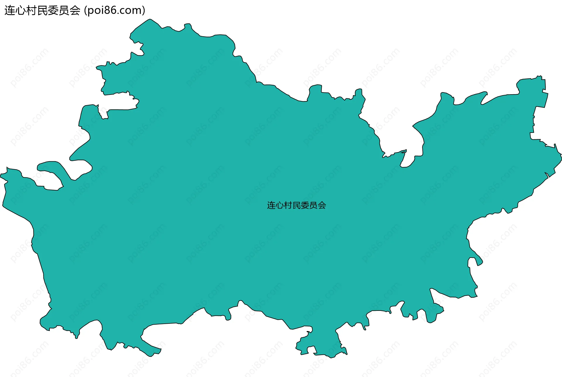 连心村民委员会边界地图