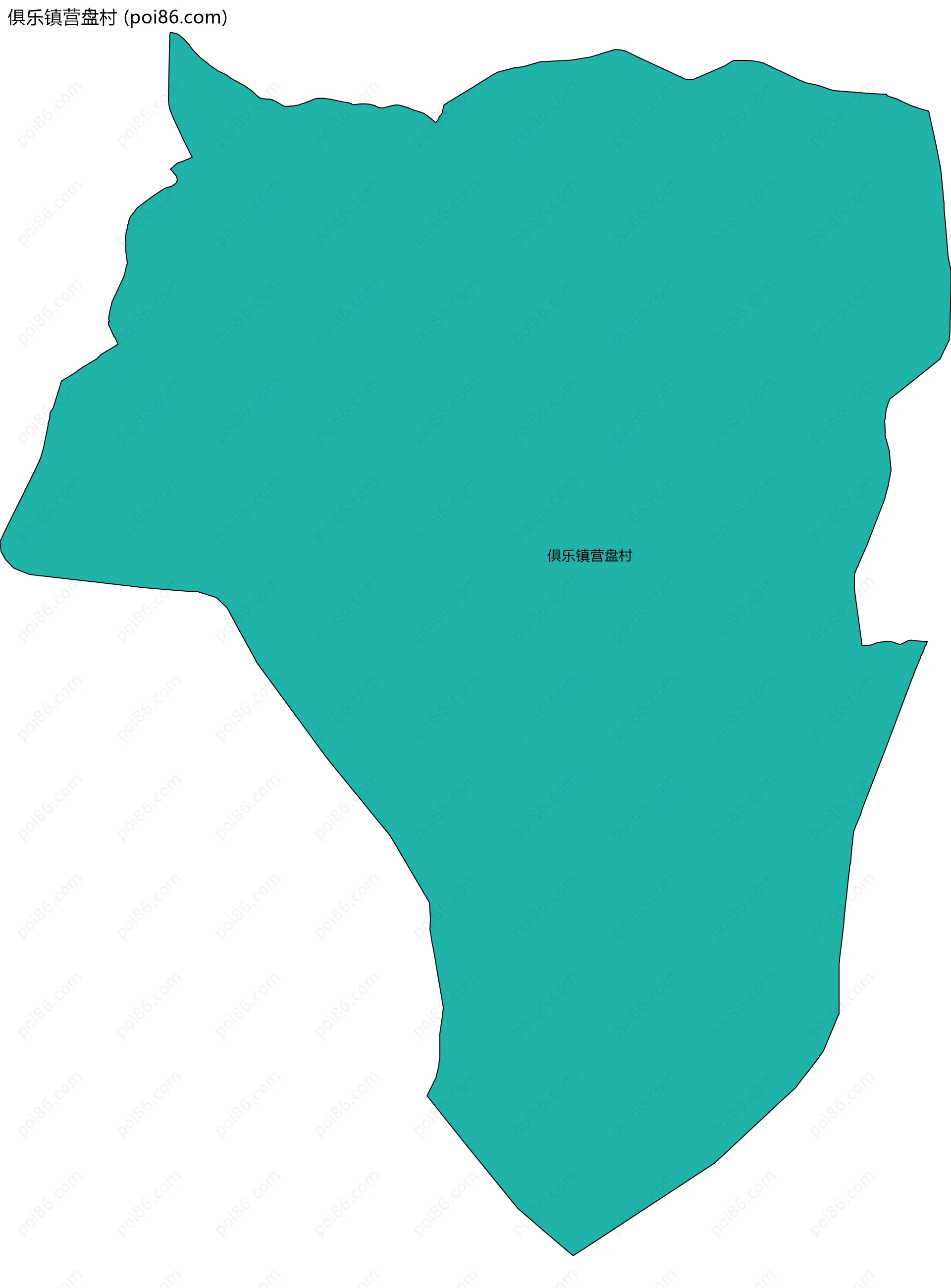 俱乐镇营盘村边界地图