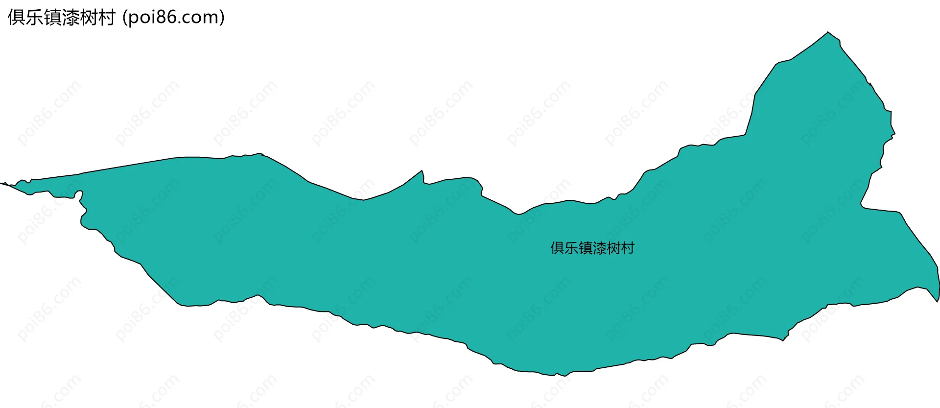 俱乐镇漆树村边界地图