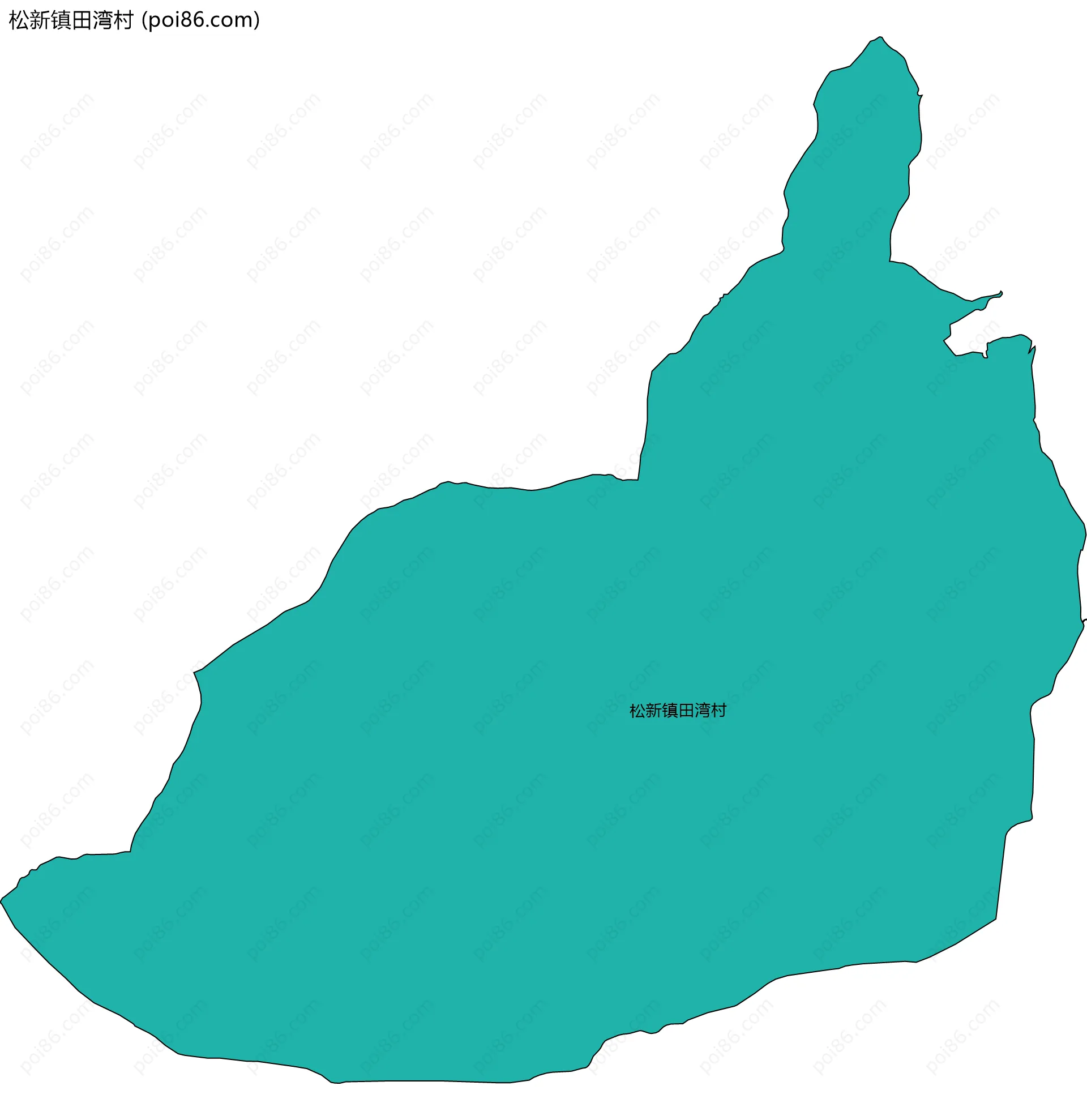 松新镇田湾村边界地图