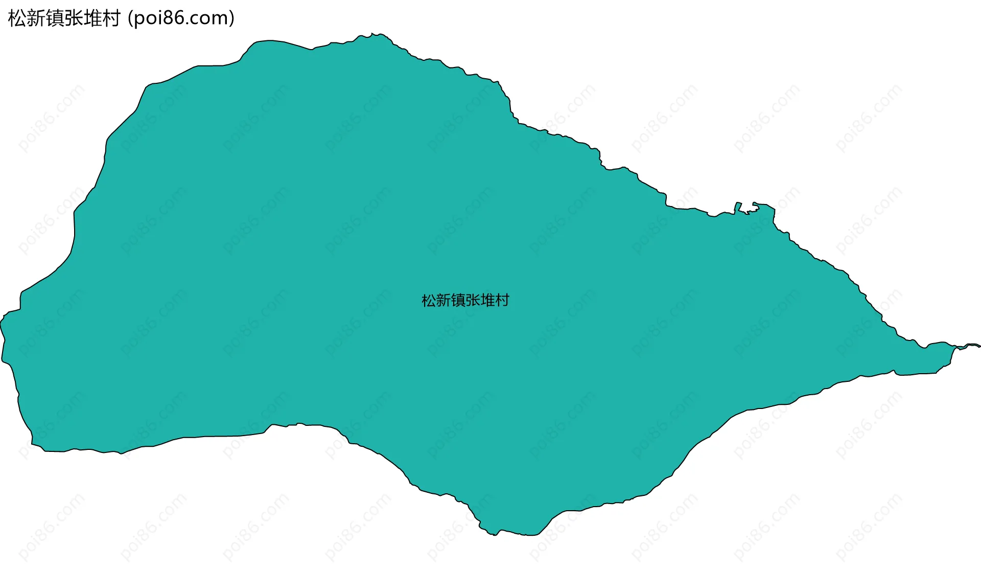 松新镇张堆村边界地图
