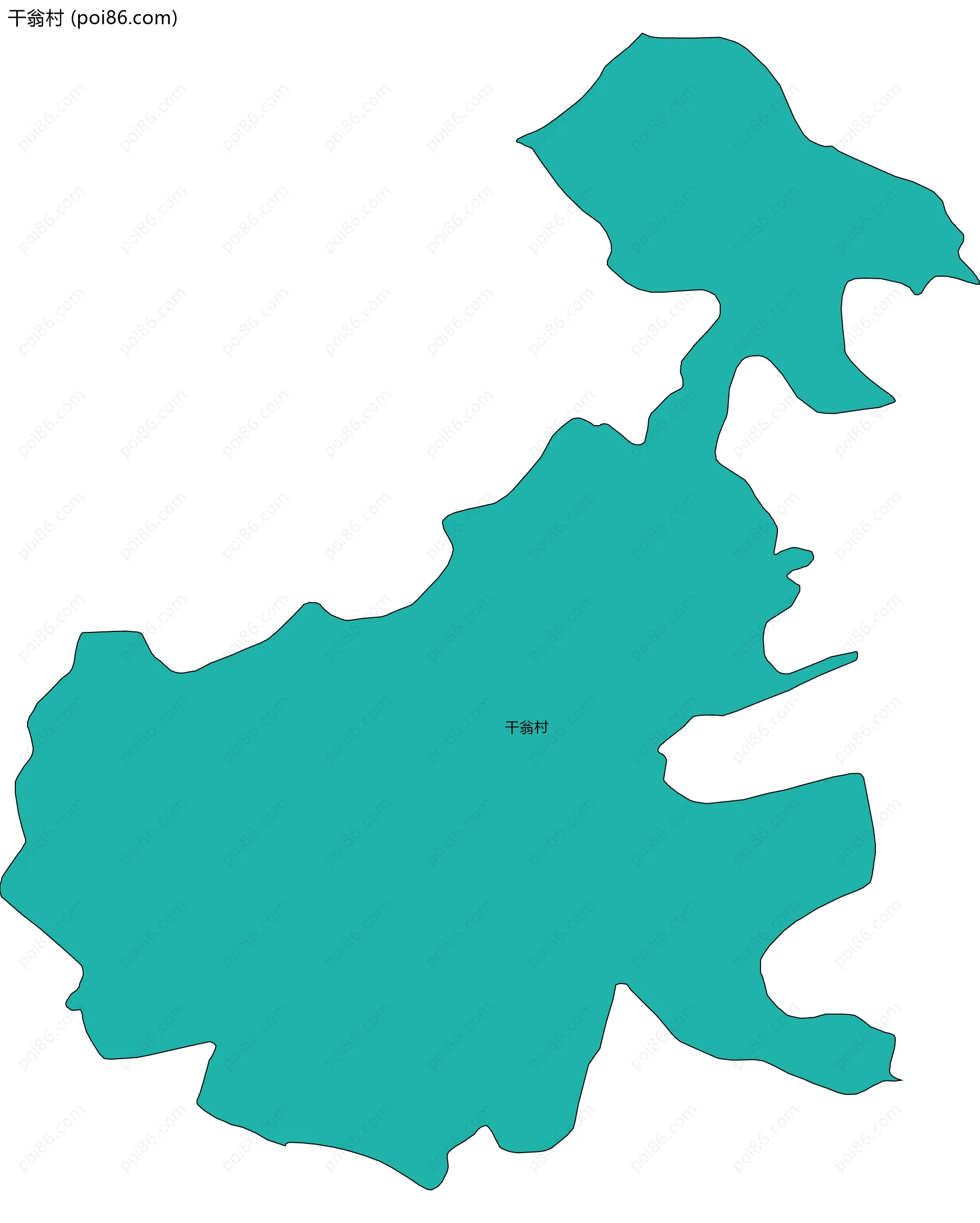 干翁村边界地图