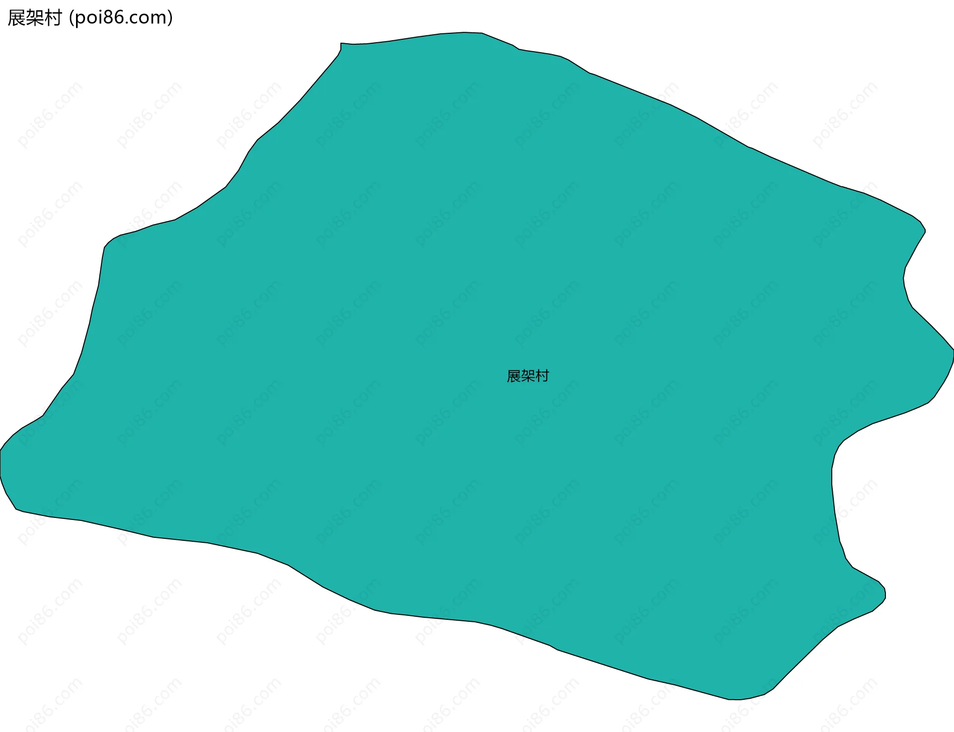 展架村边界地图