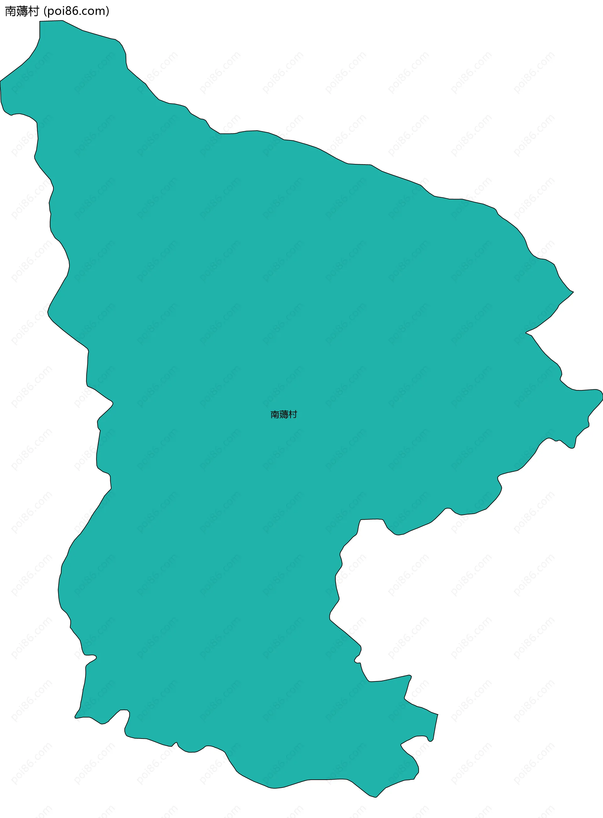 南薅村边界地图