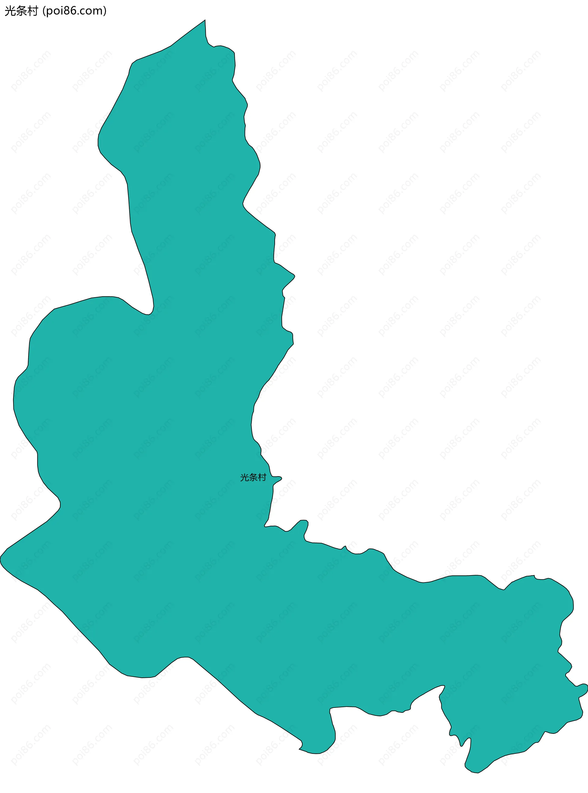 光条村边界地图