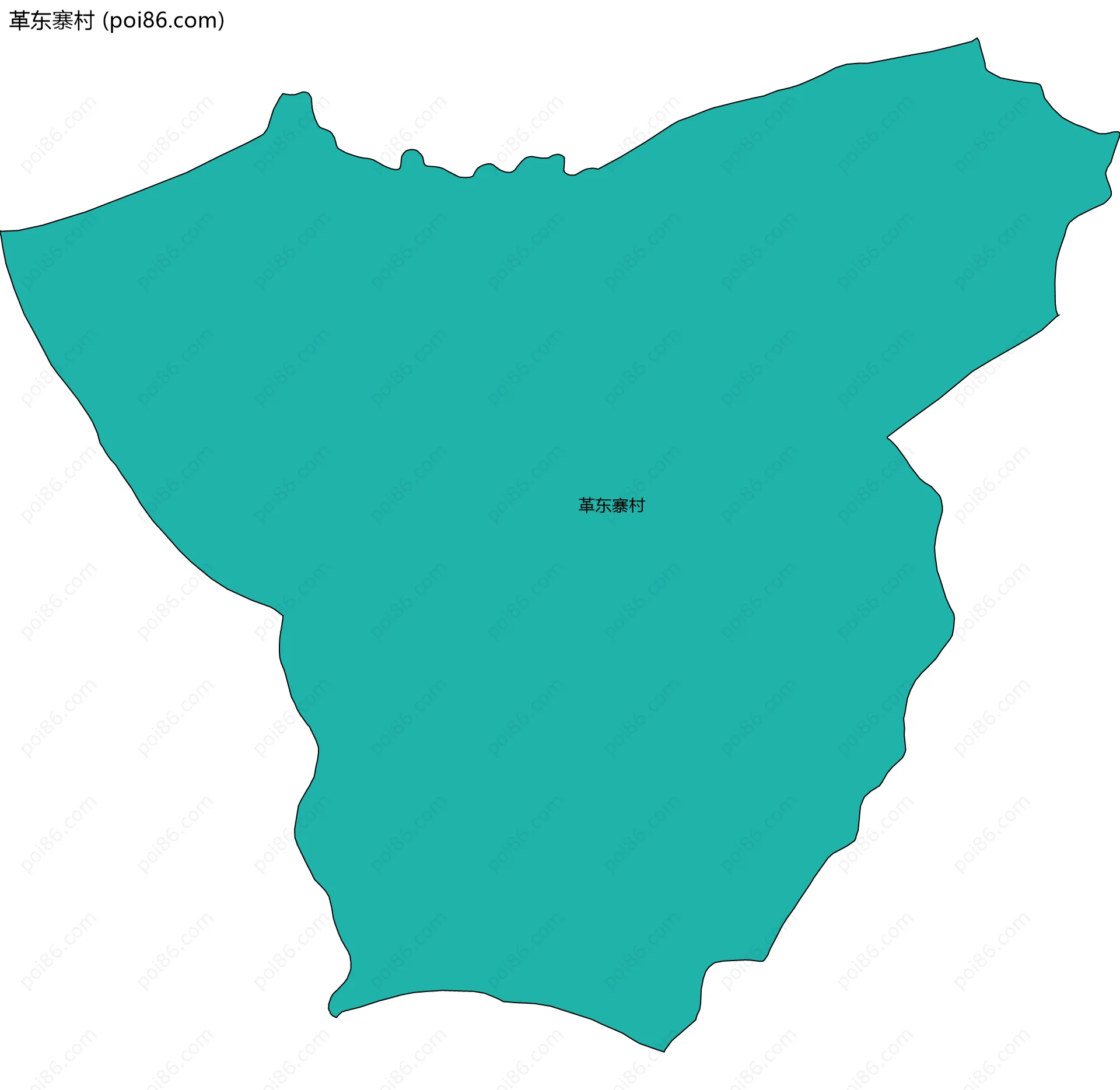 革东寨村边界地图