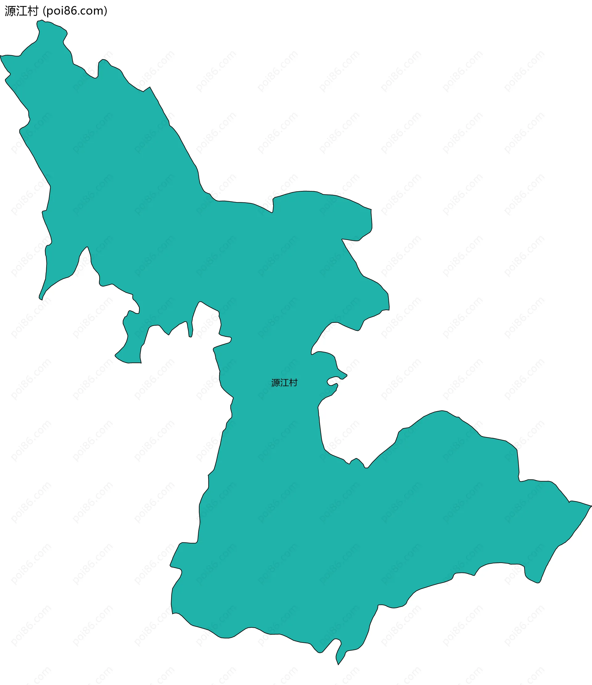 源江村边界地图