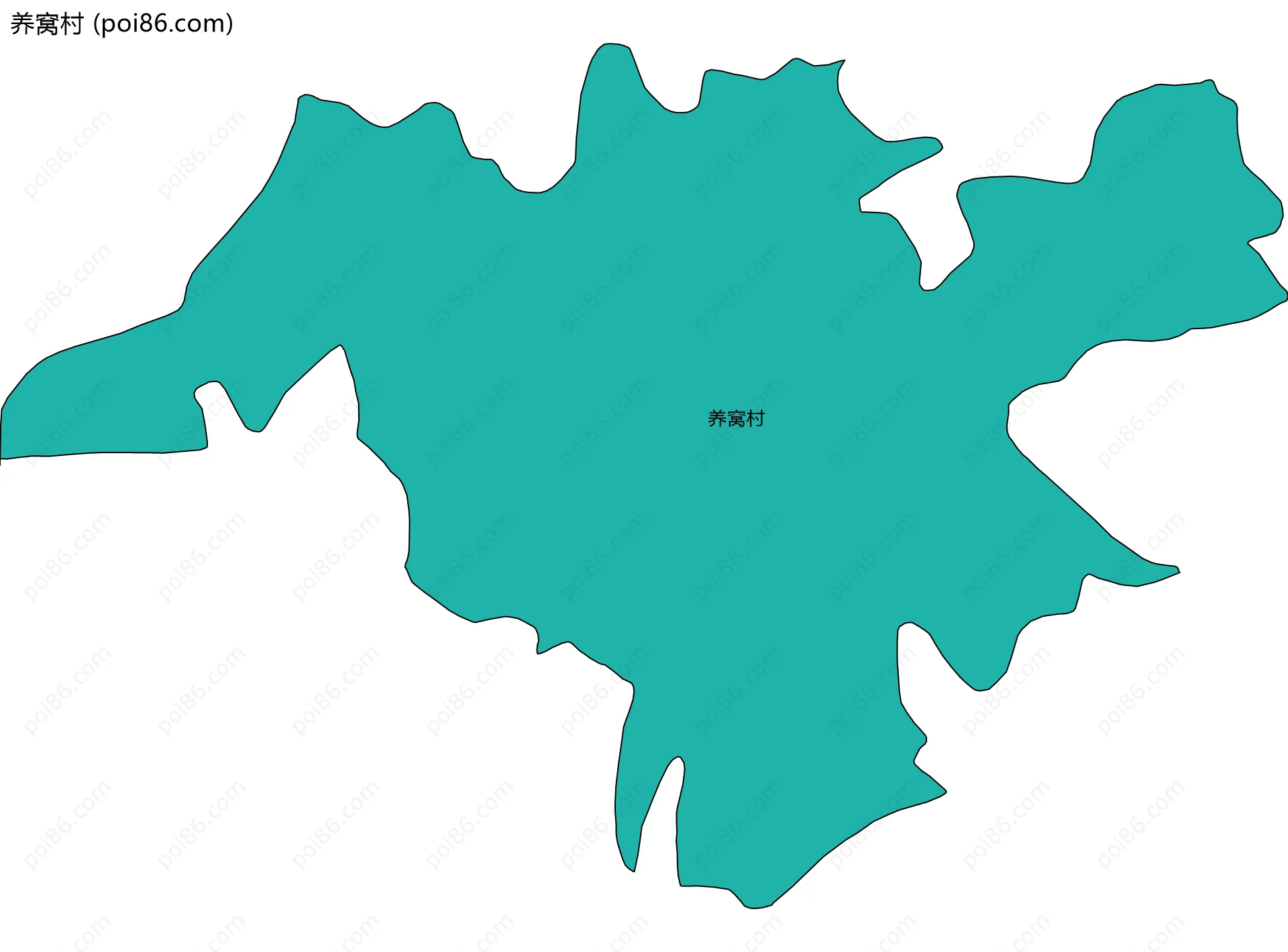 养窝村边界地图