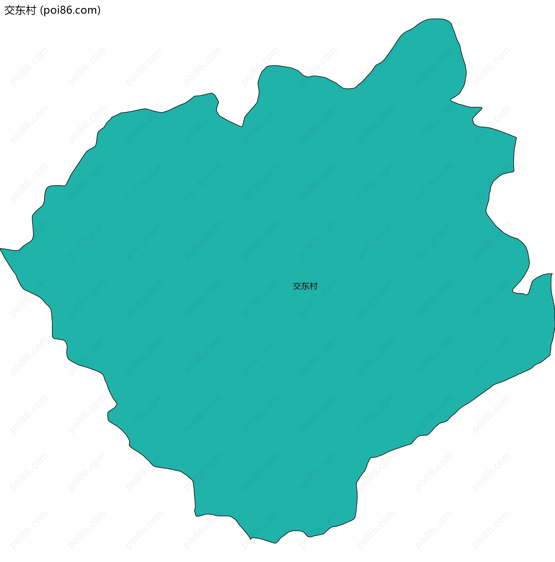 交东村边界地图