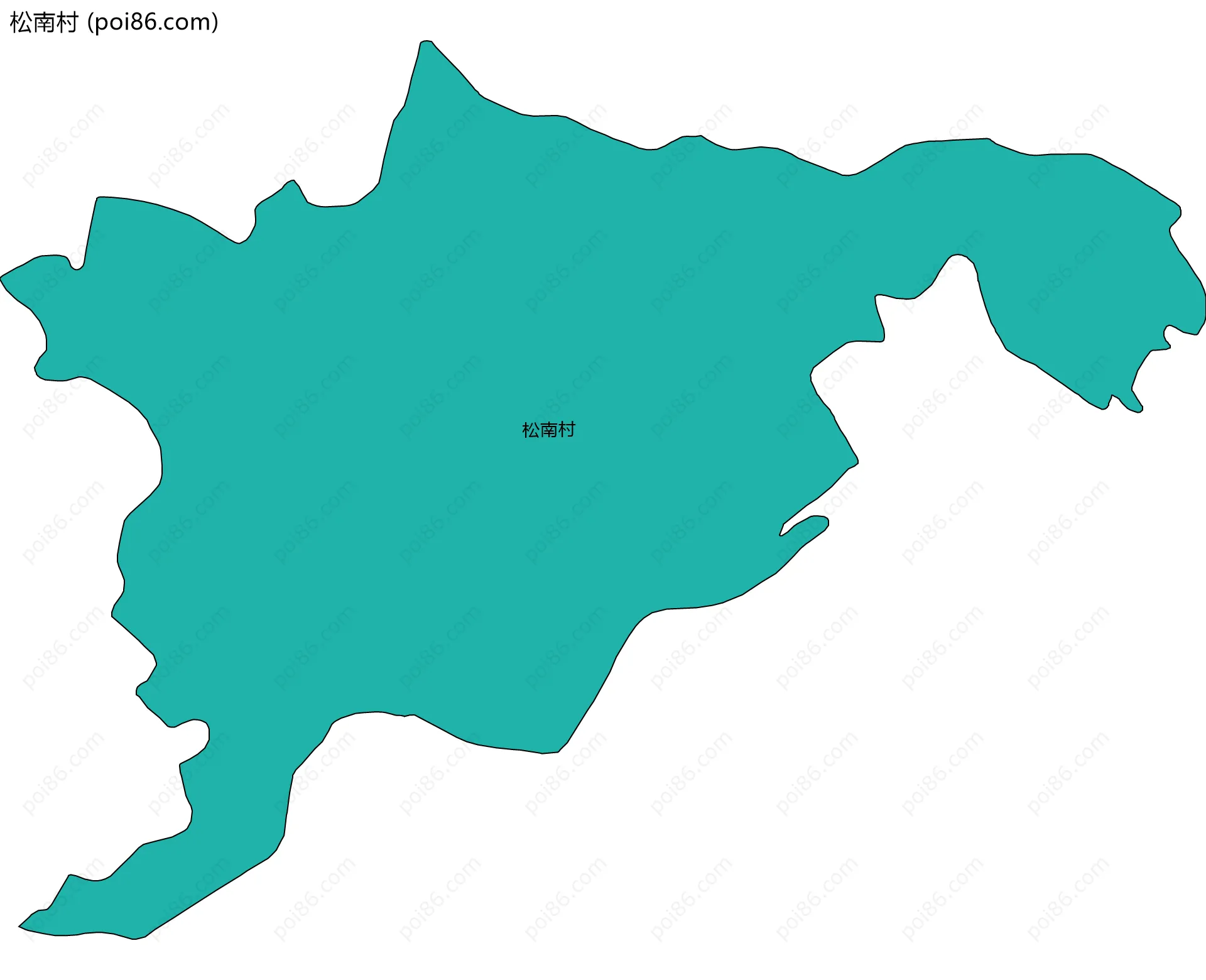 松南村边界地图