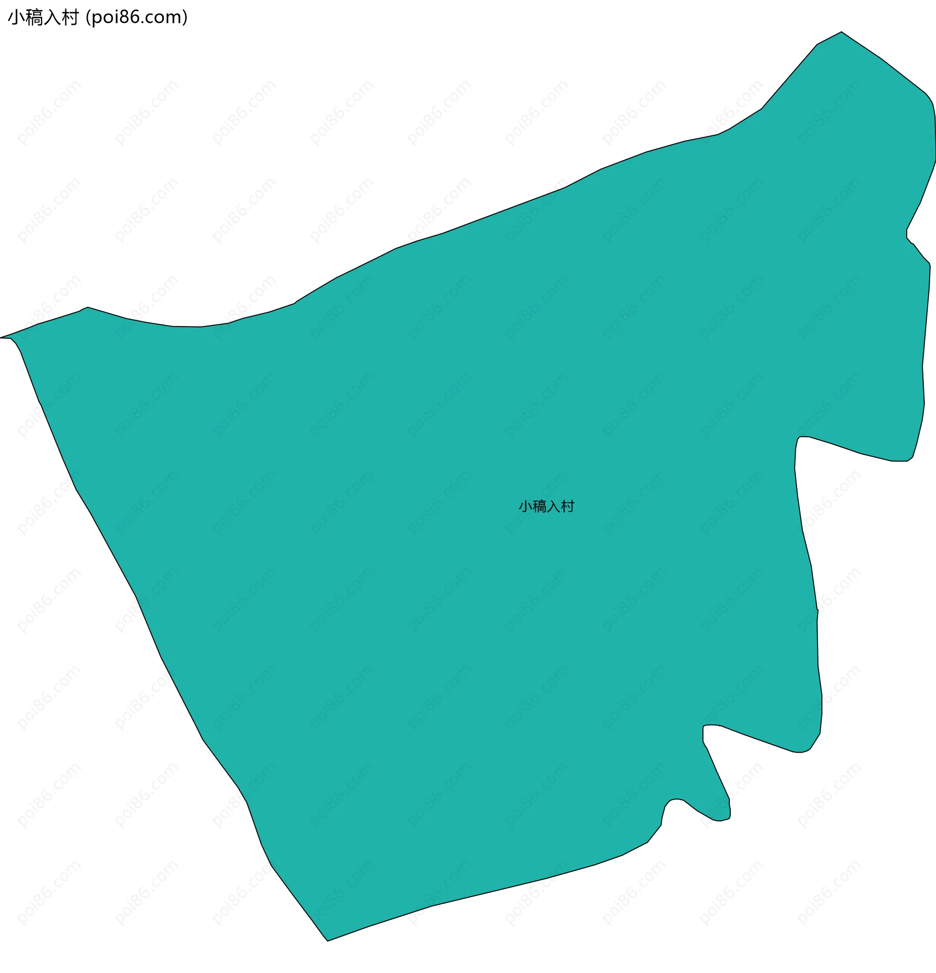 小稿入村边界地图