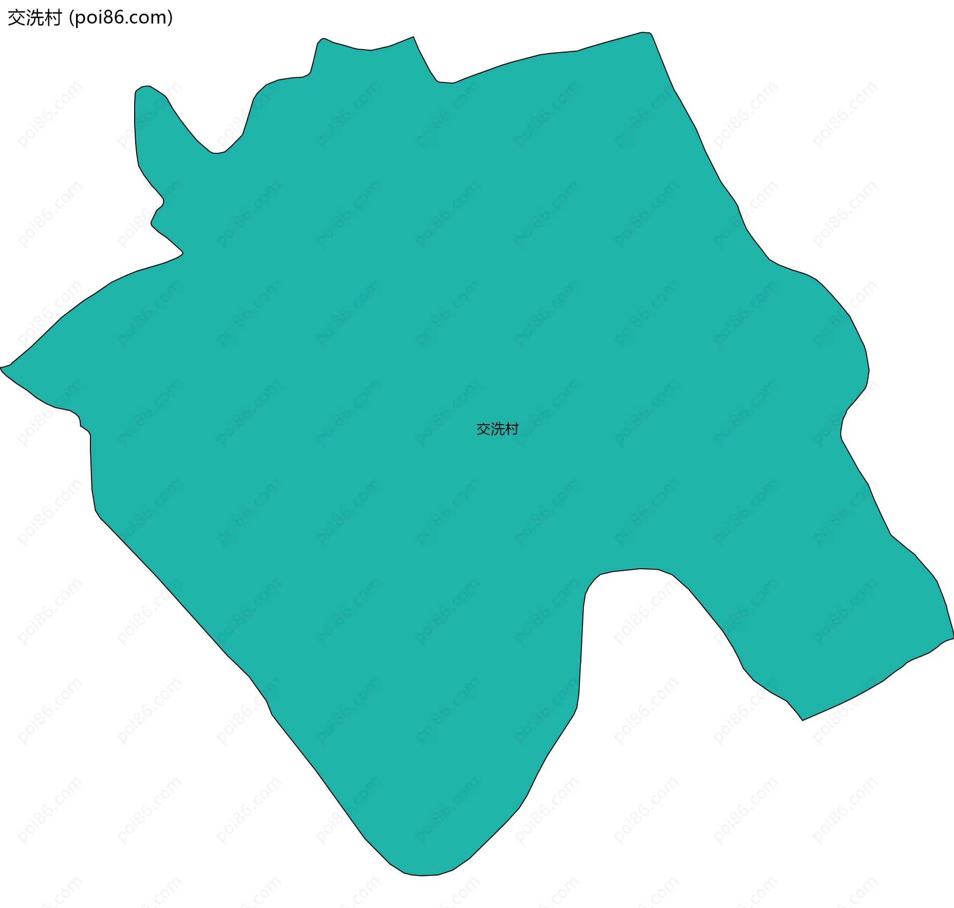 交洗村边界地图