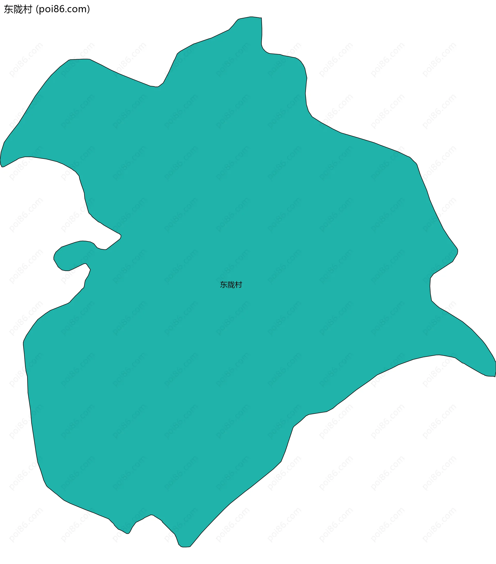 东陇村边界地图