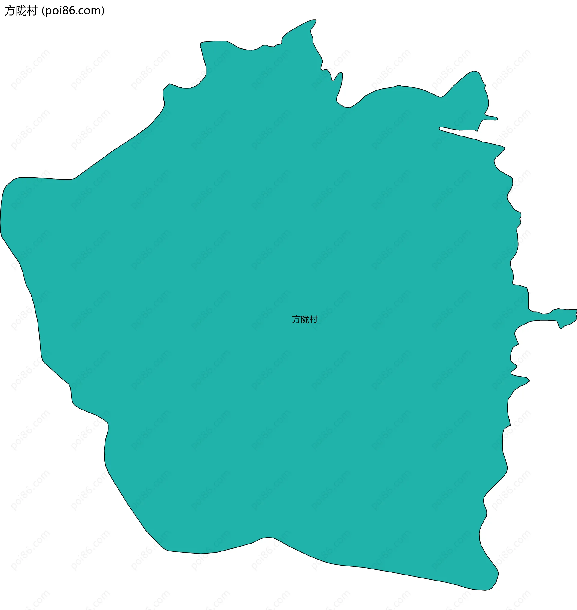 方陇村边界地图