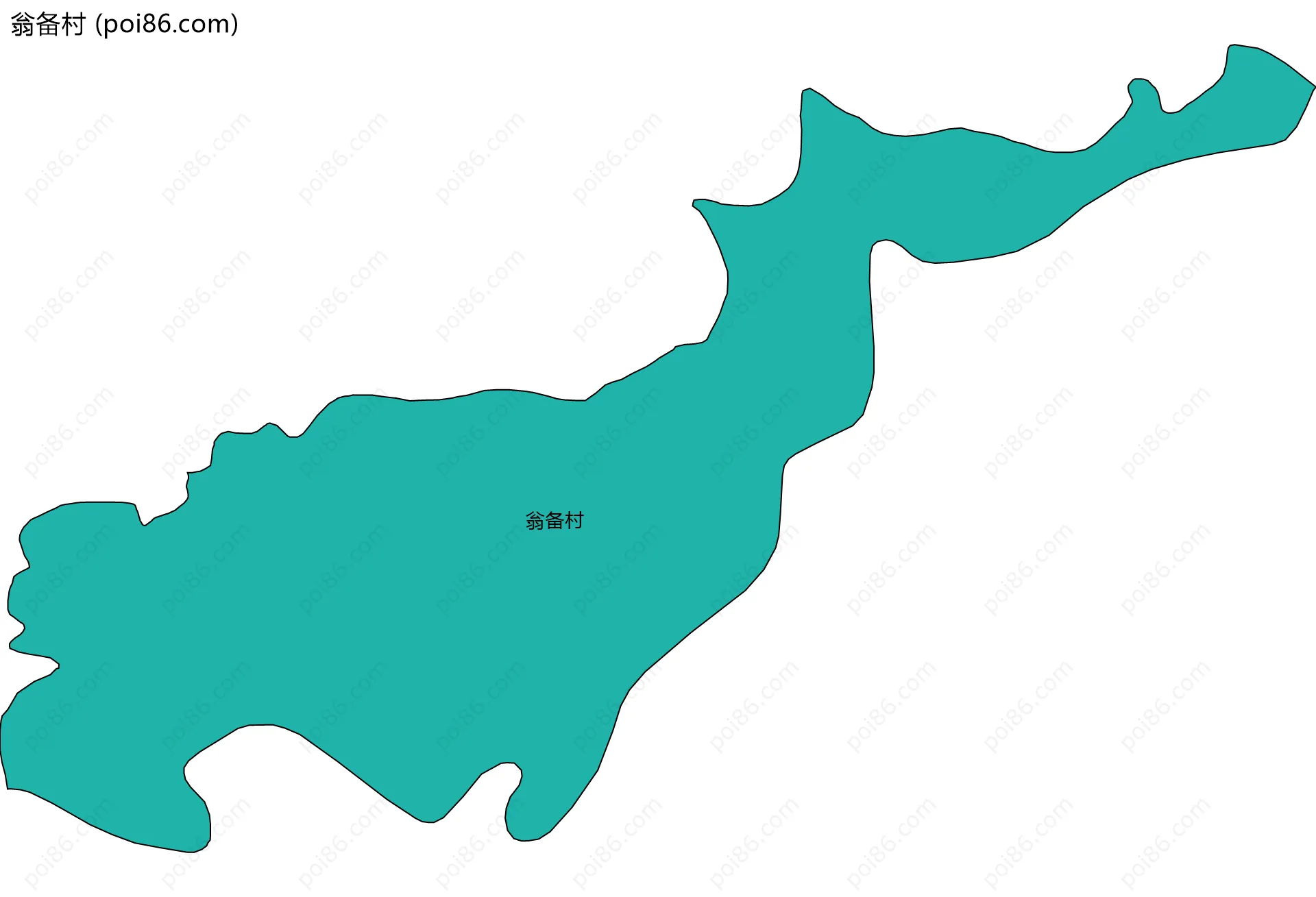 翁备村边界地图