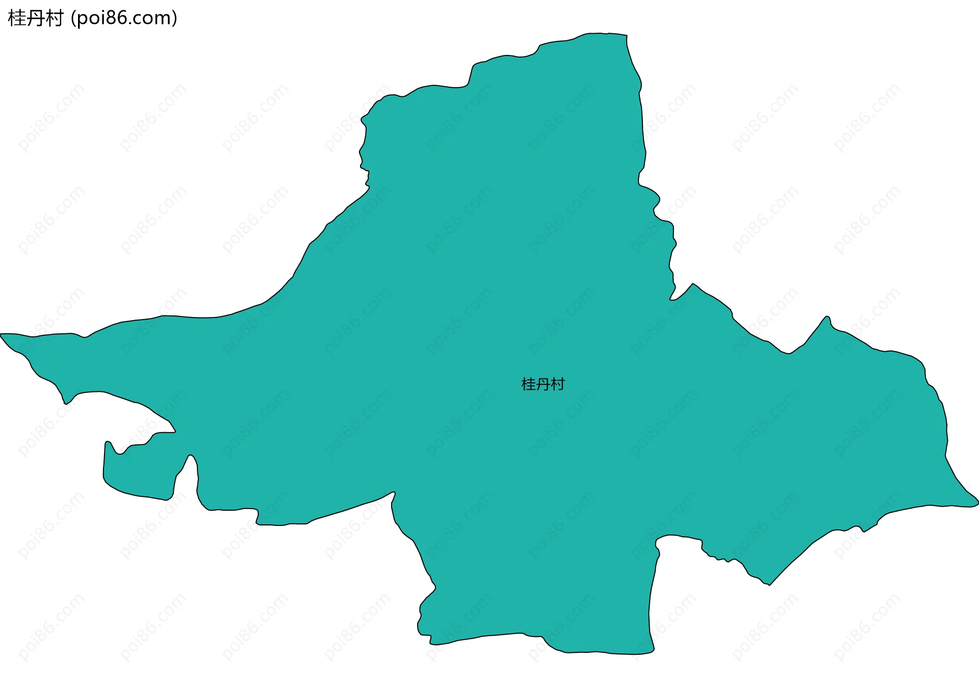 桂丹村边界地图