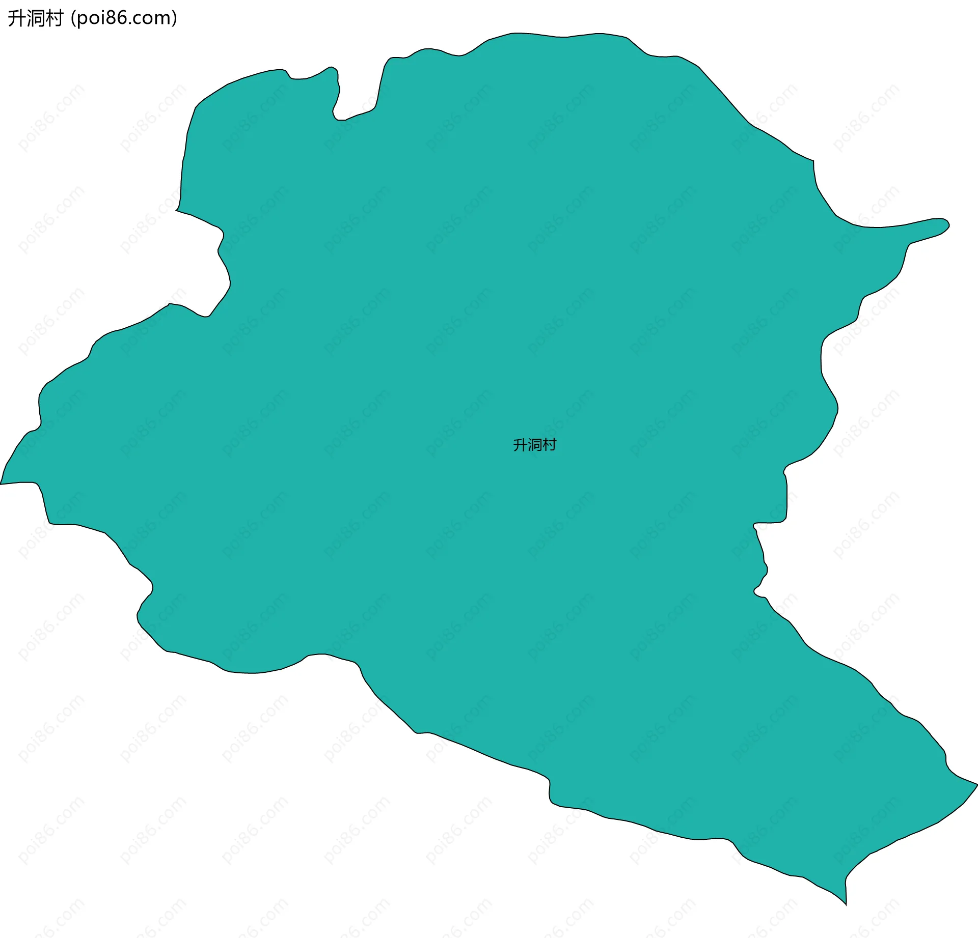 升洞村边界地图
