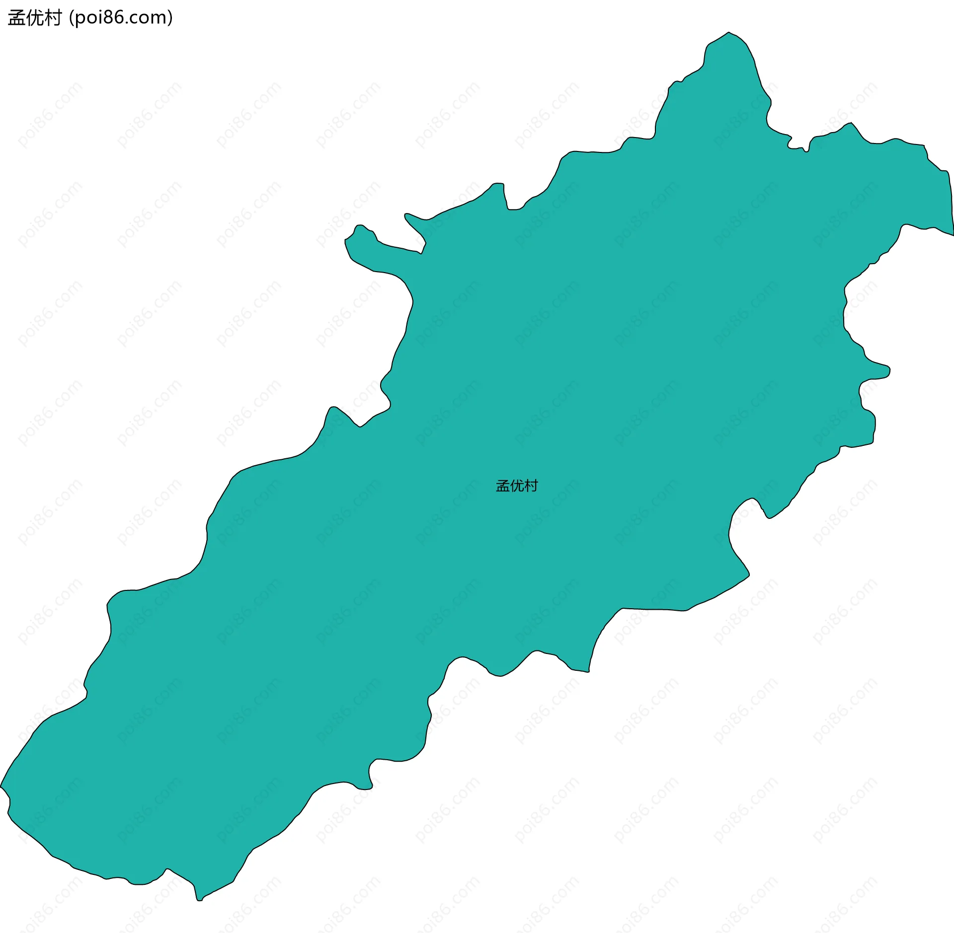 孟优村边界地图