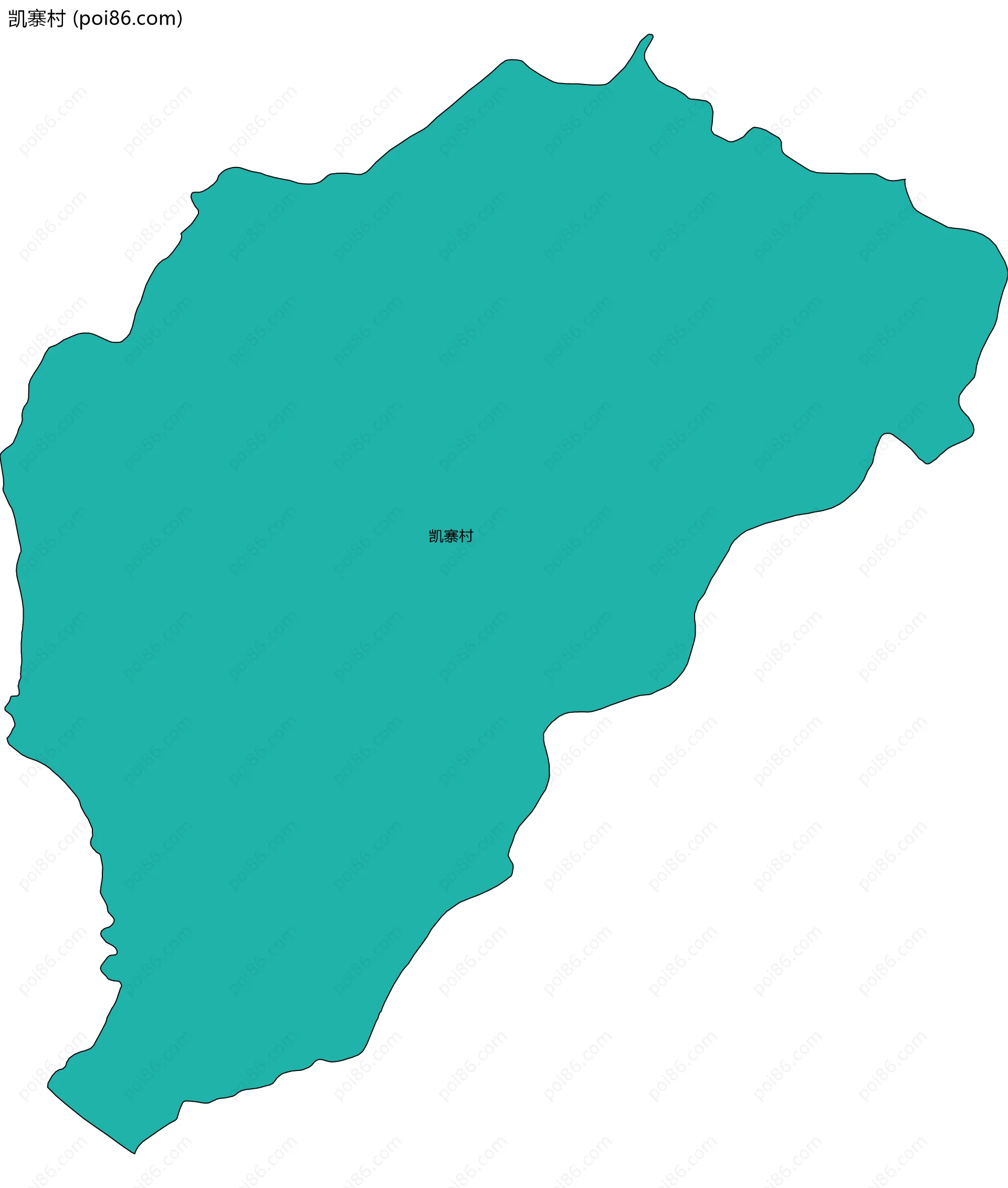 凯寨村边界地图