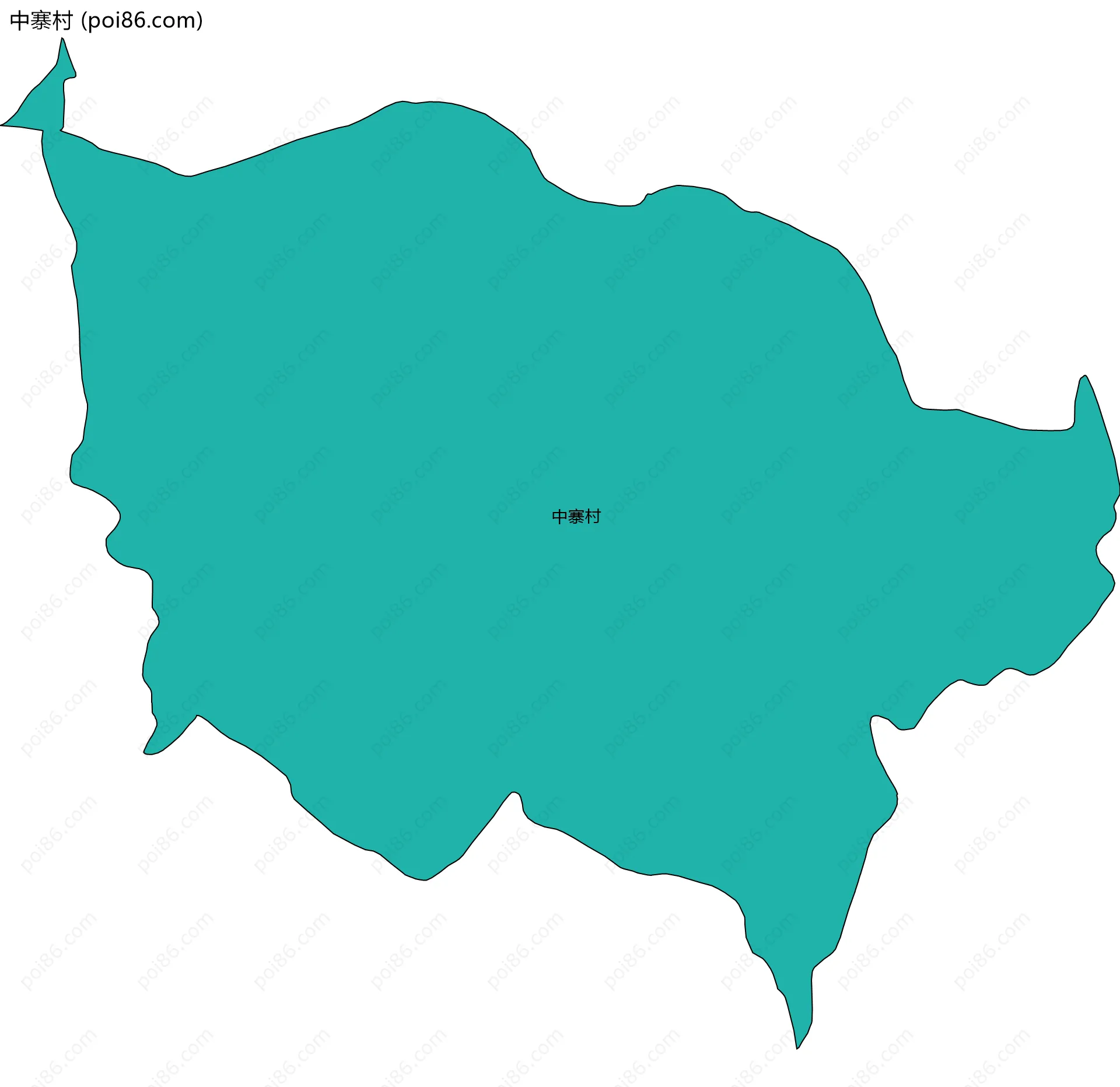 中寨村边界地图