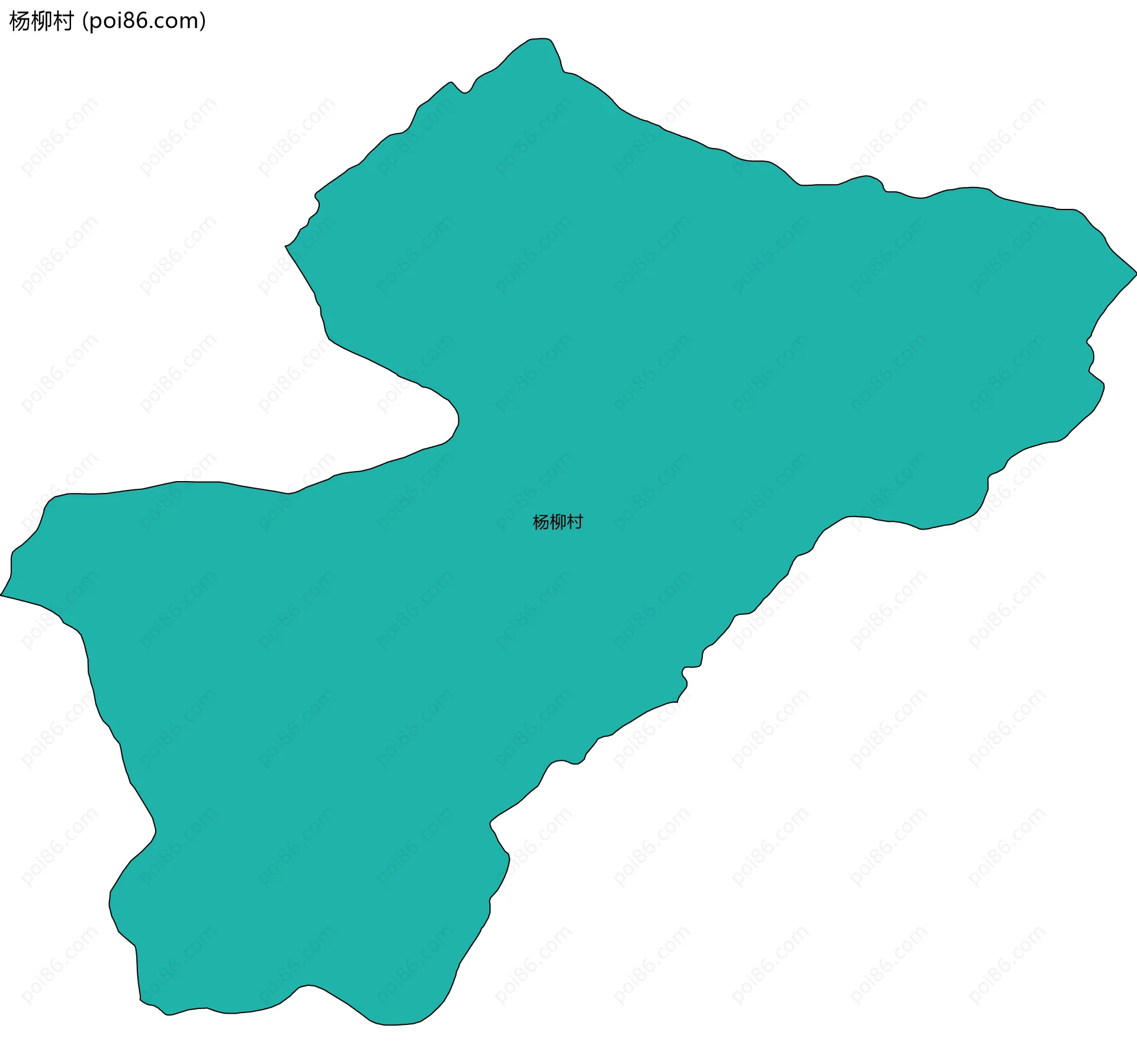 杨柳村边界地图