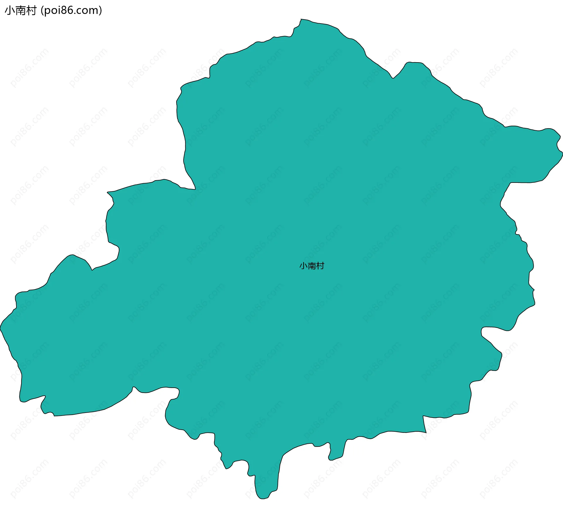 小南村边界地图