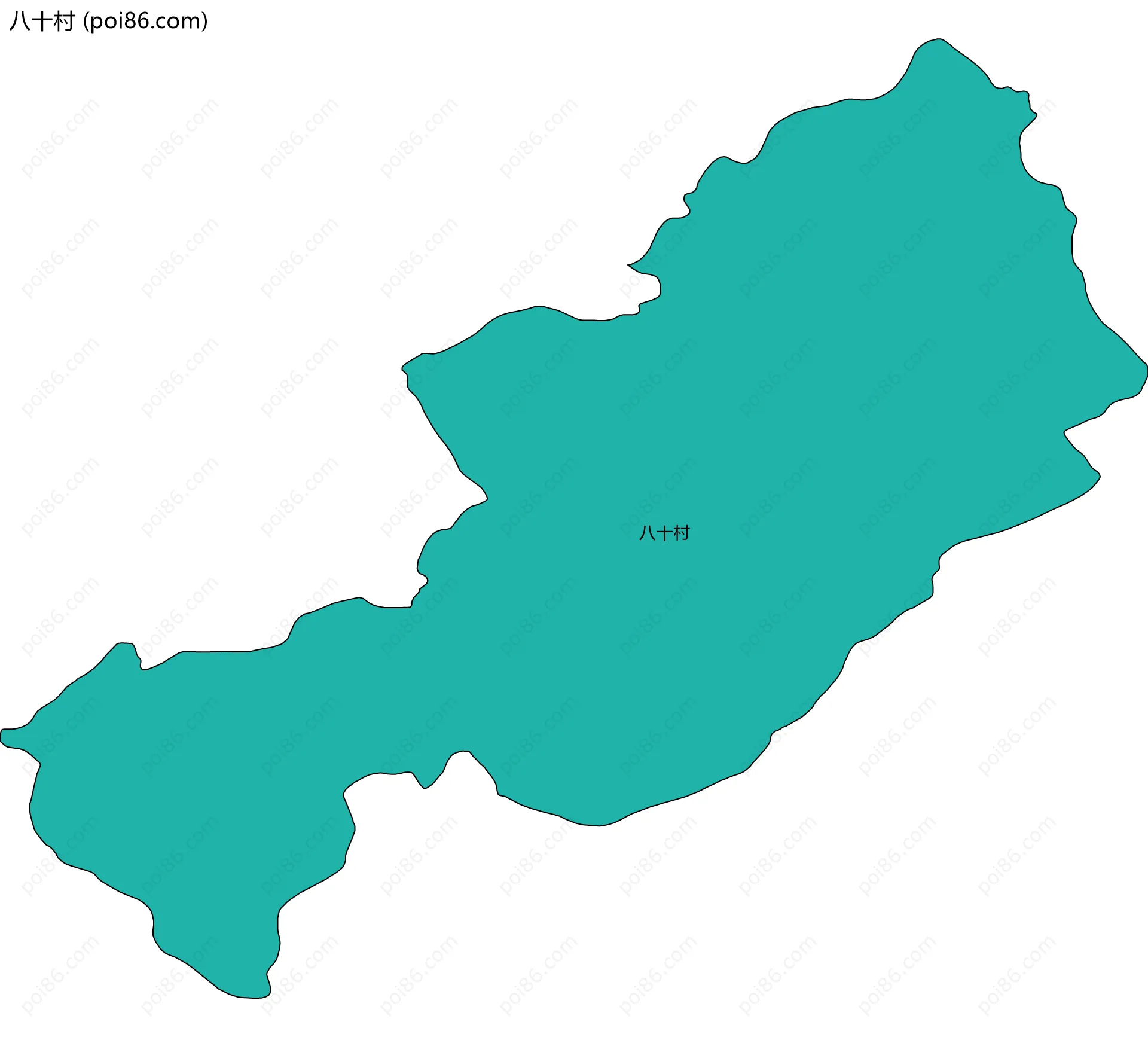 八十村边界地图