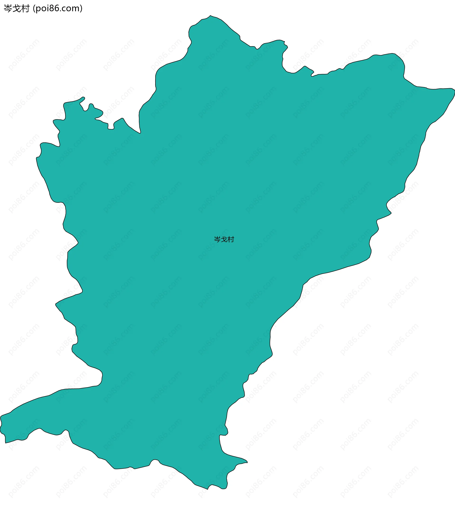 岑戈村边界地图